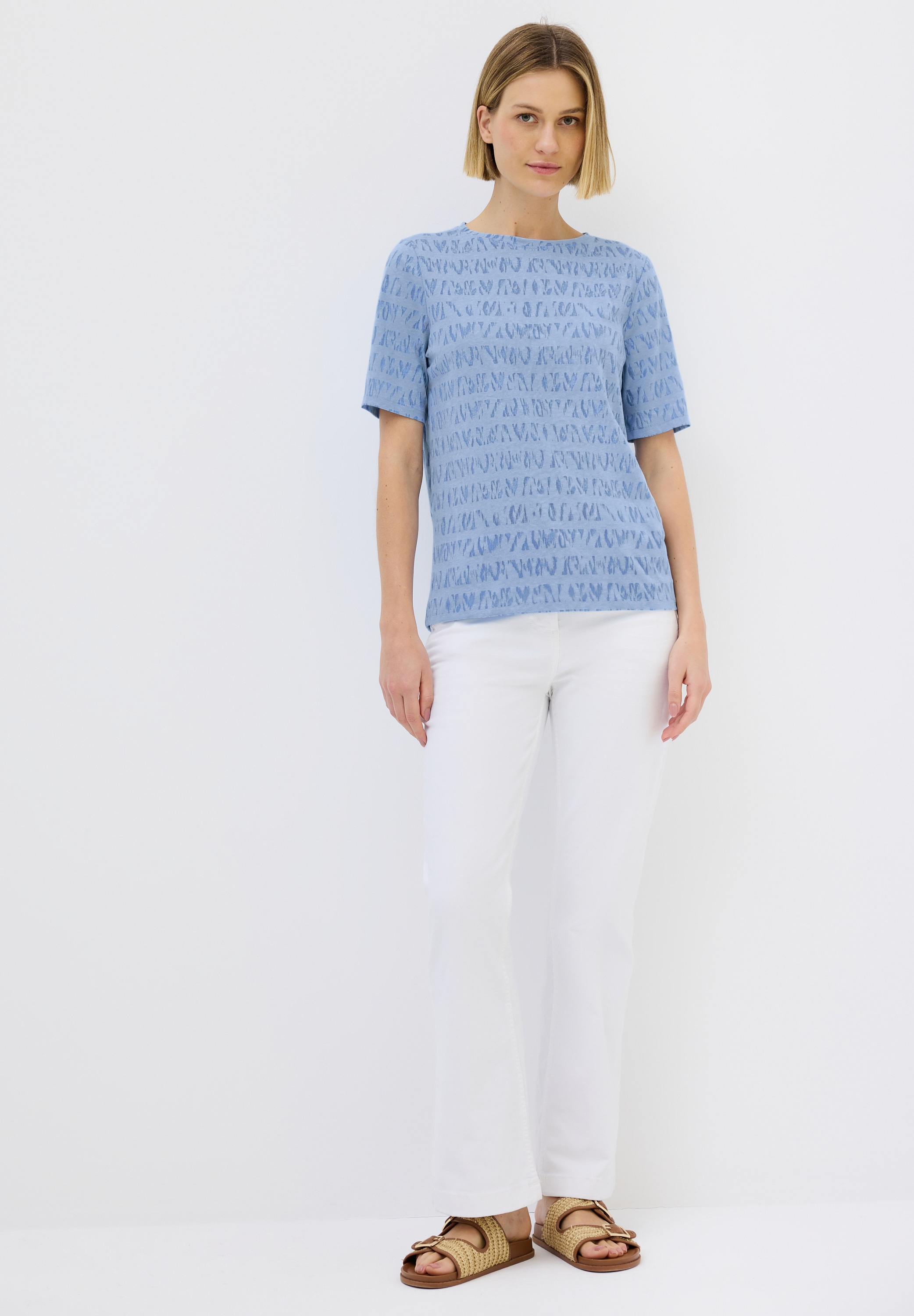 Cecil Print-Shirt, aus elastischem Materialmix