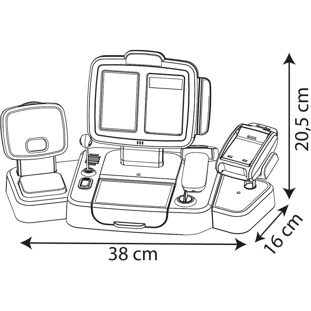 Smoby Spielkasse »Elektronische Supermarktkasse XL, grün«