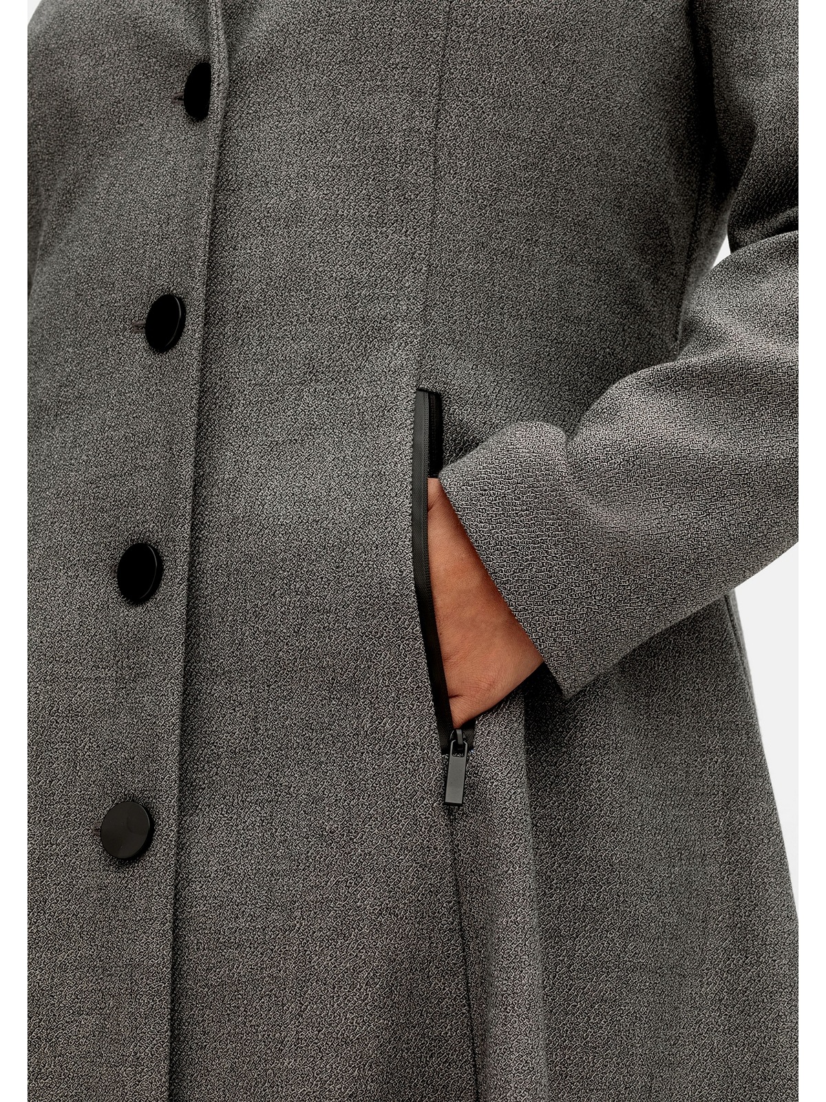 Sheego Kurzmantel »Große Größen«, Form ausgestellter taillierter, in BAUR | für bestellen
