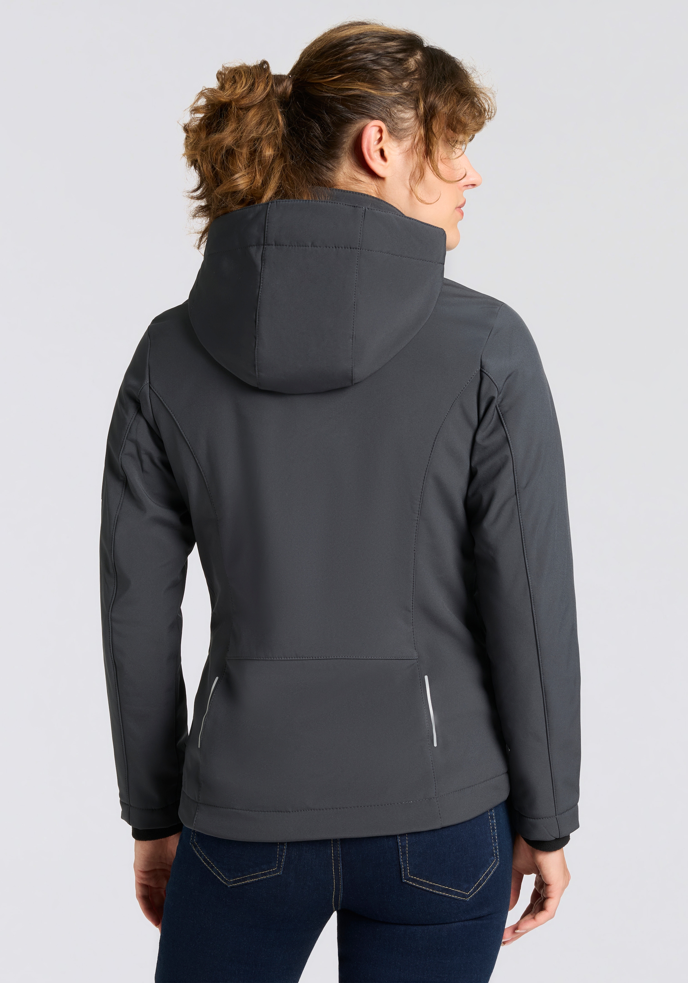 CMP Softshelljacke »WOMAN JACKET DET HOOD« mit Kapuze mit Kapuze, wind- und wasserabweisend