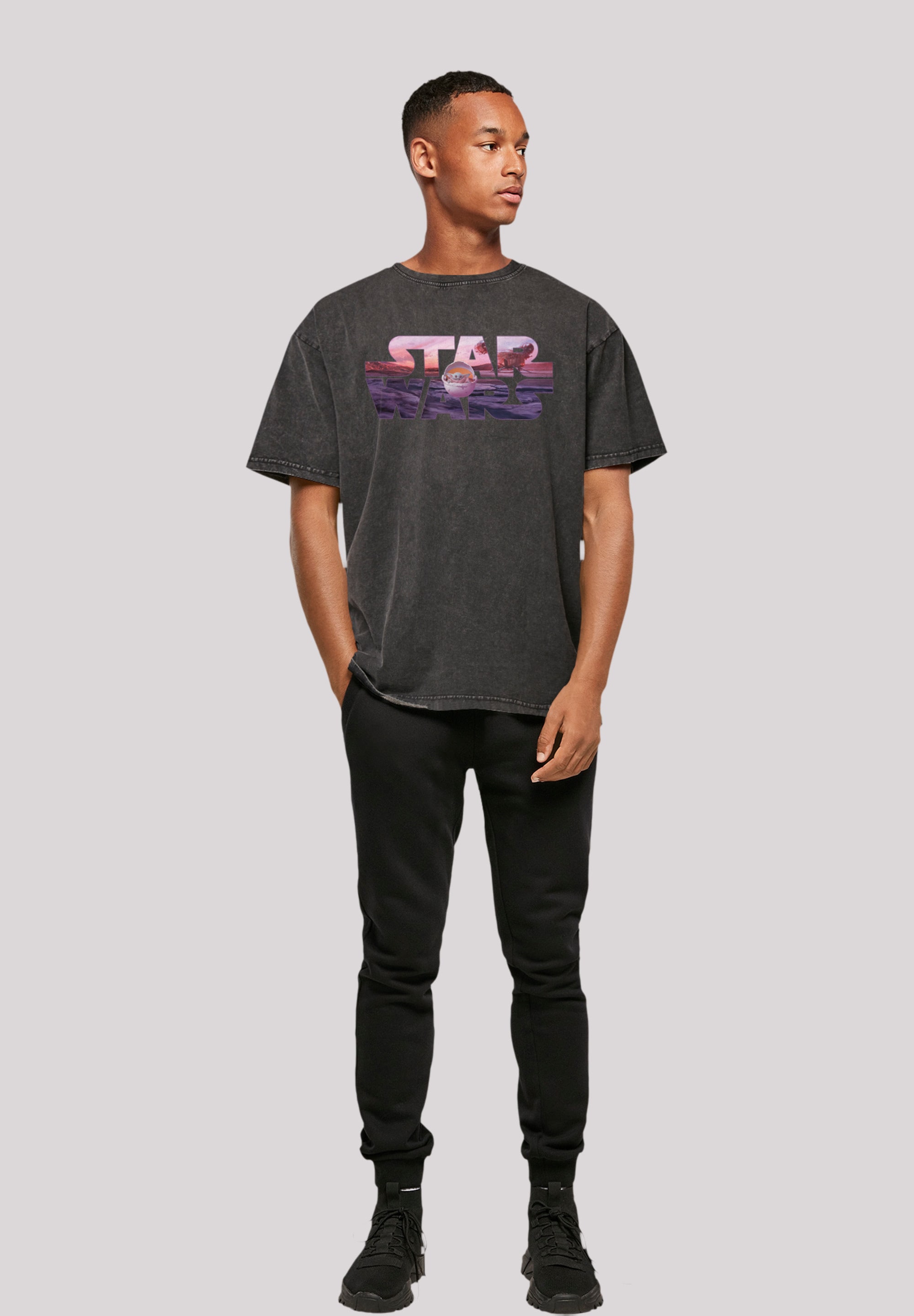 F4NT4STIC T-Shirt »Star Wars The Mandalorian Child Ride The Sky«, Premium  Qualität online kaufen | BAUR