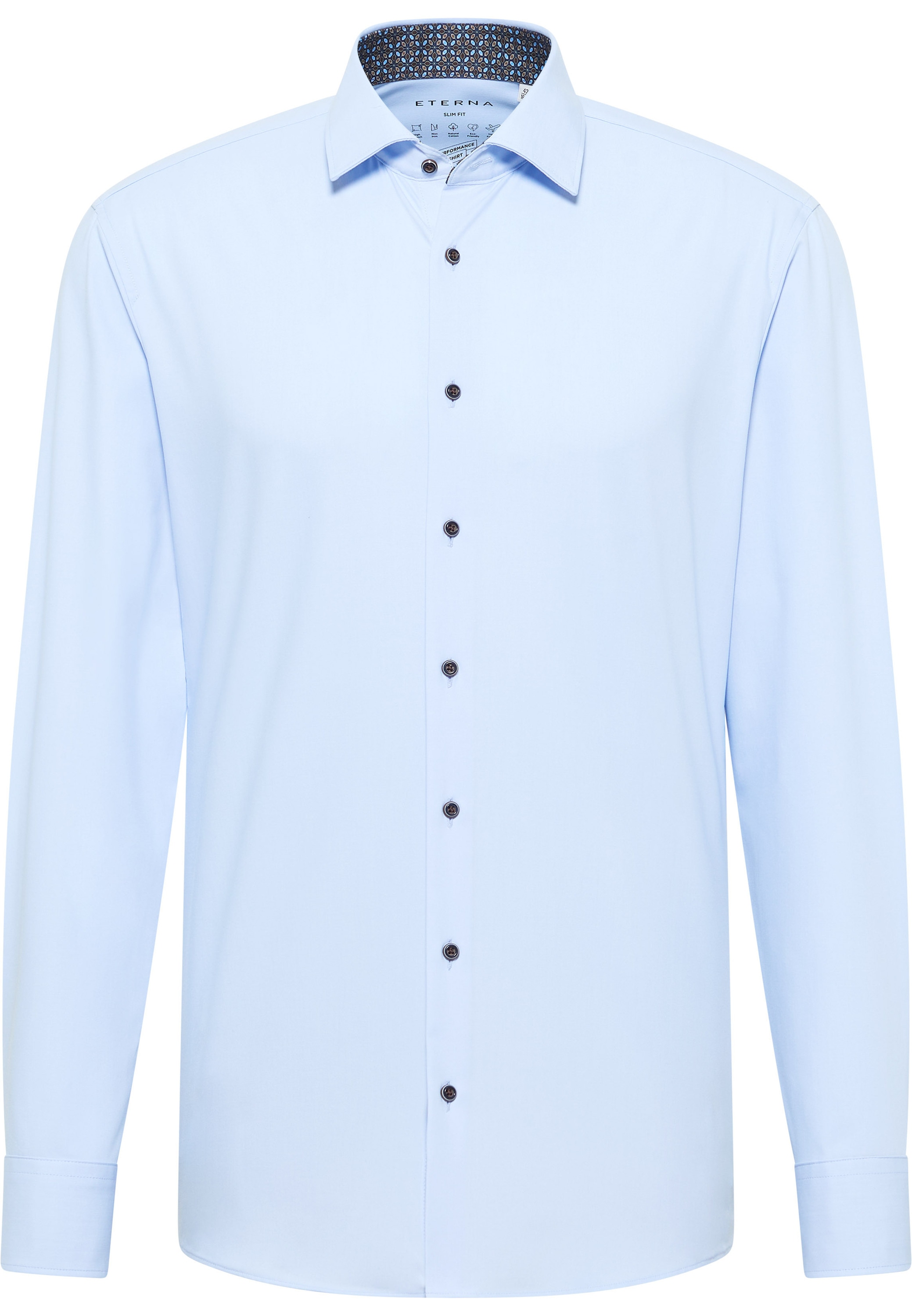 Eterna Langarmhemd »SLIM FIT«, NON IRON (bügelfrei)