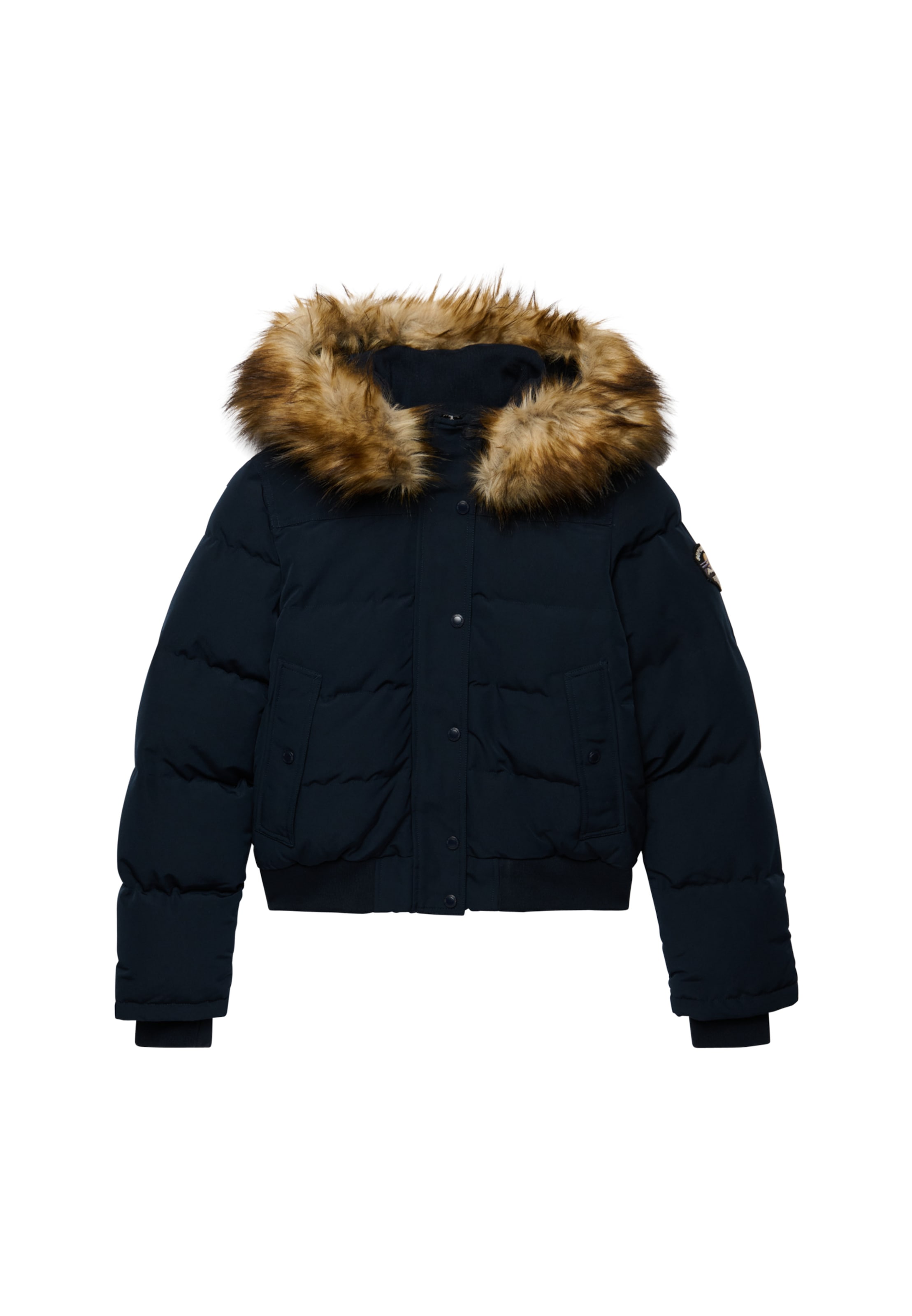 Superdry Steppjacke »EVEREST HOODED BOMBER JKT« mit Kapuze Kunstfaser, slim fit