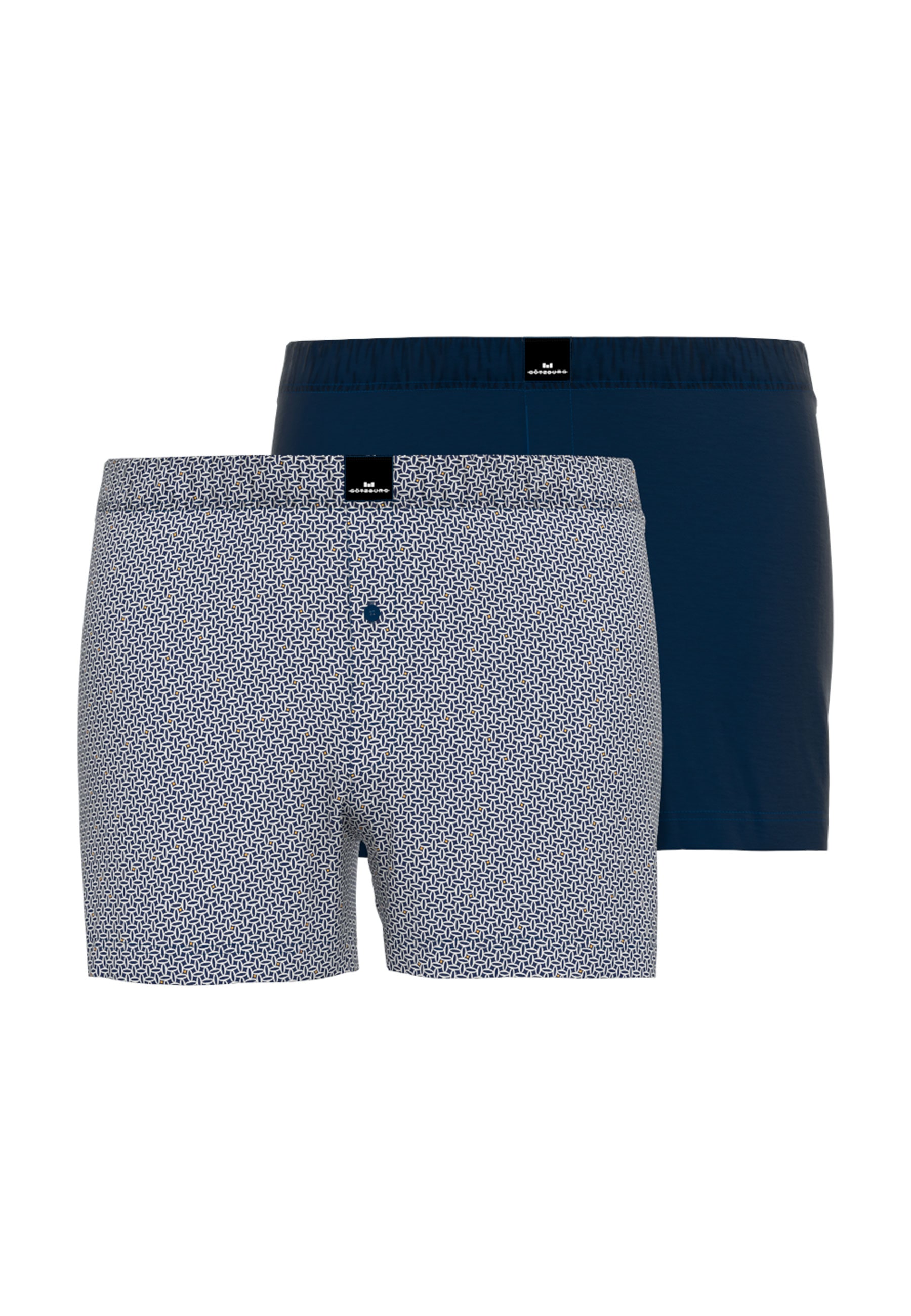 GÖTZBURG Boxer "Brooklyn", (2er-Pack), mit Eingriff, Knopf vorn, elastische günstig online kaufen