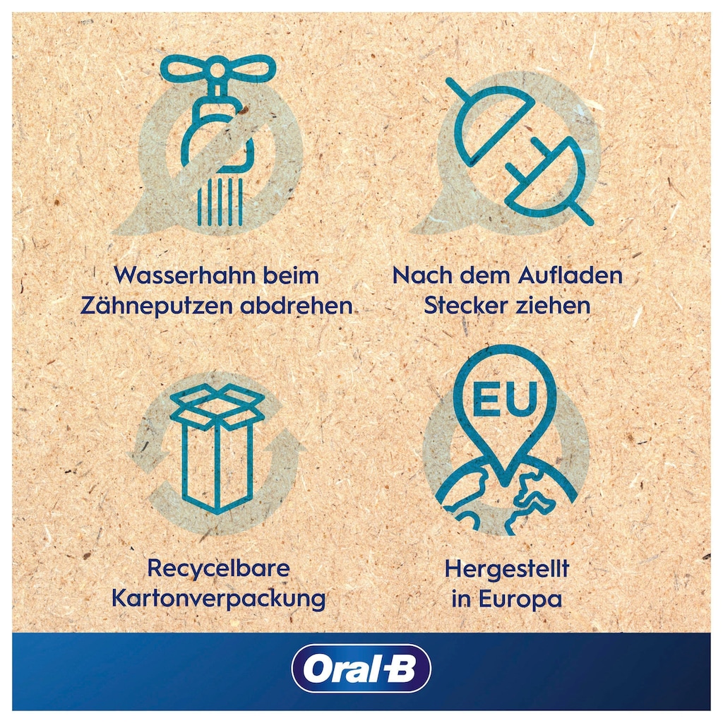 Oral-B Elektrische Zahnbürste »PRO 3 3500«, 1 St. Aufsteckbürsten