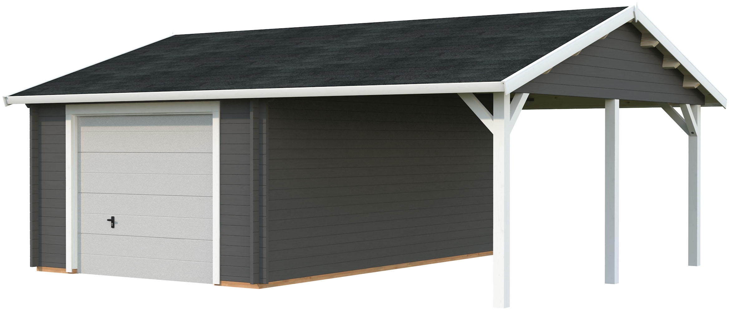 Palmako Garage "Roger, mit Sektionaltor" BxTxH: 703x619x316 cm