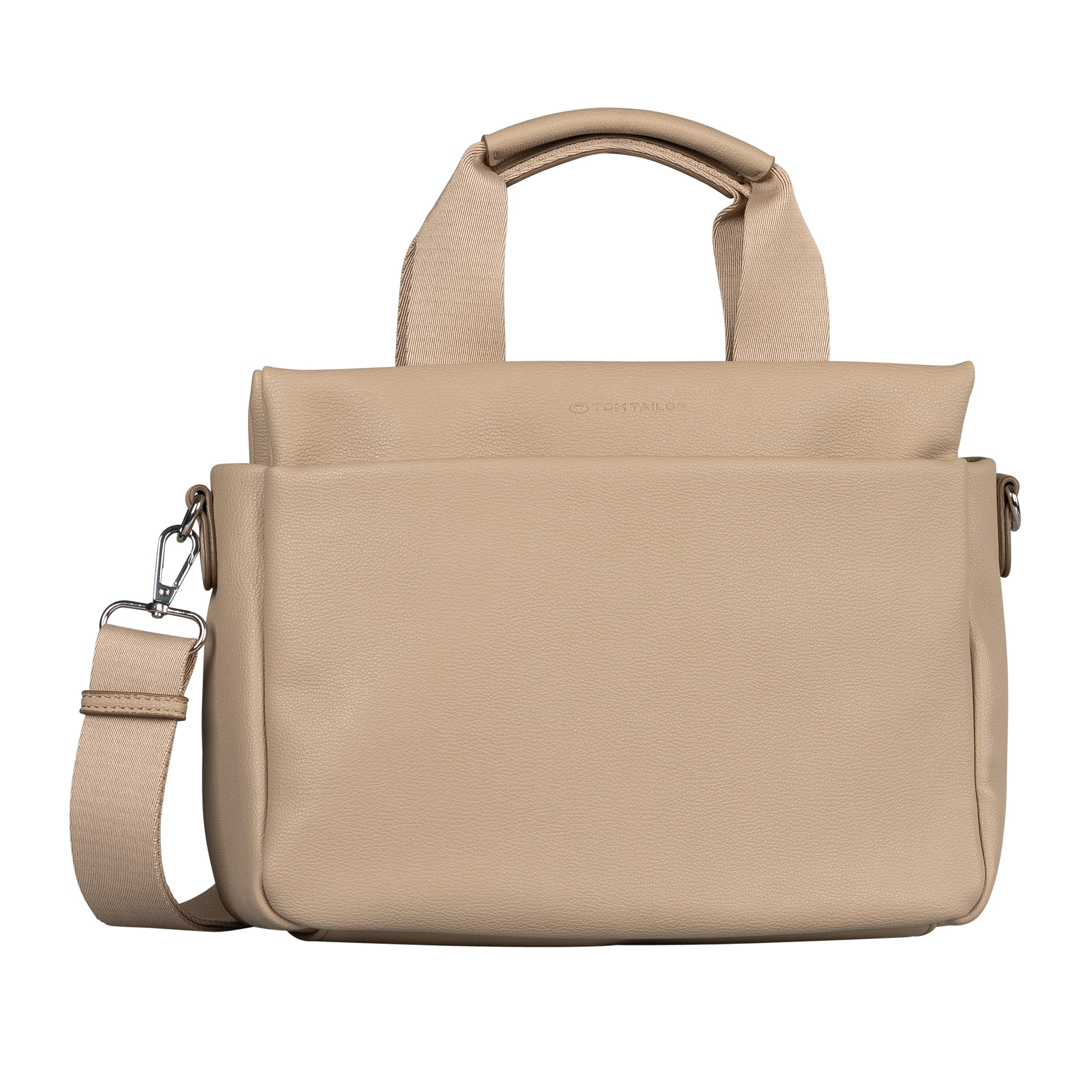 Tom Tailor Shopper "Rella" Aus Fein Genarbtem Material Mit Farblich Passendem Gewebeband