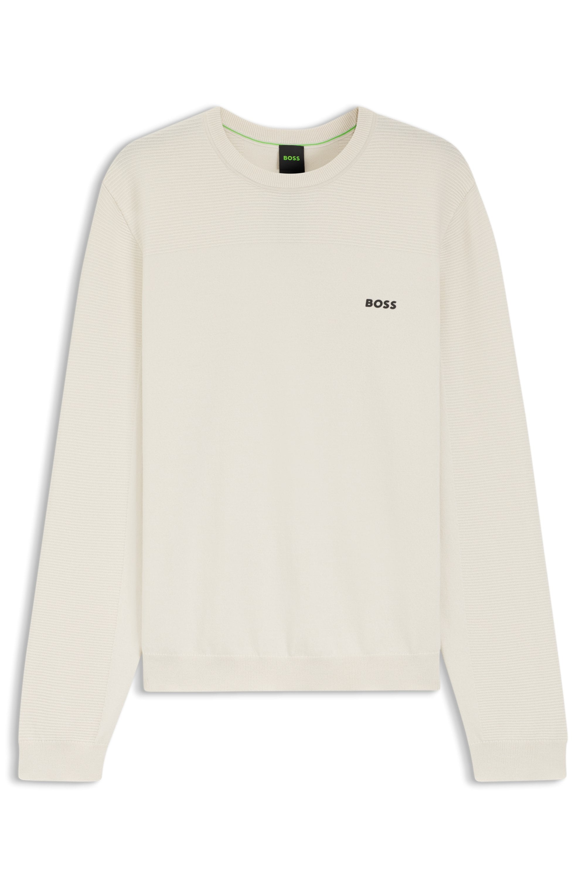 BOSS GREEN Strickpullover "KN Momentum-X CN" Rundhalsausschnitt, Regular Fi günstig online kaufen