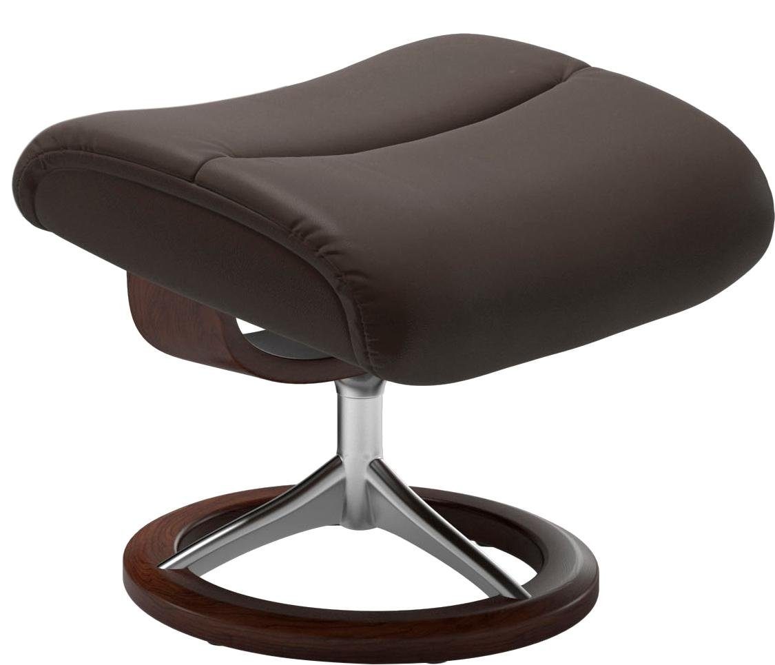 Thumbnail - Stressless "View" Set, Relaxsessel mit Hocker, mit Signature Base, Größe S,Gestell Braun