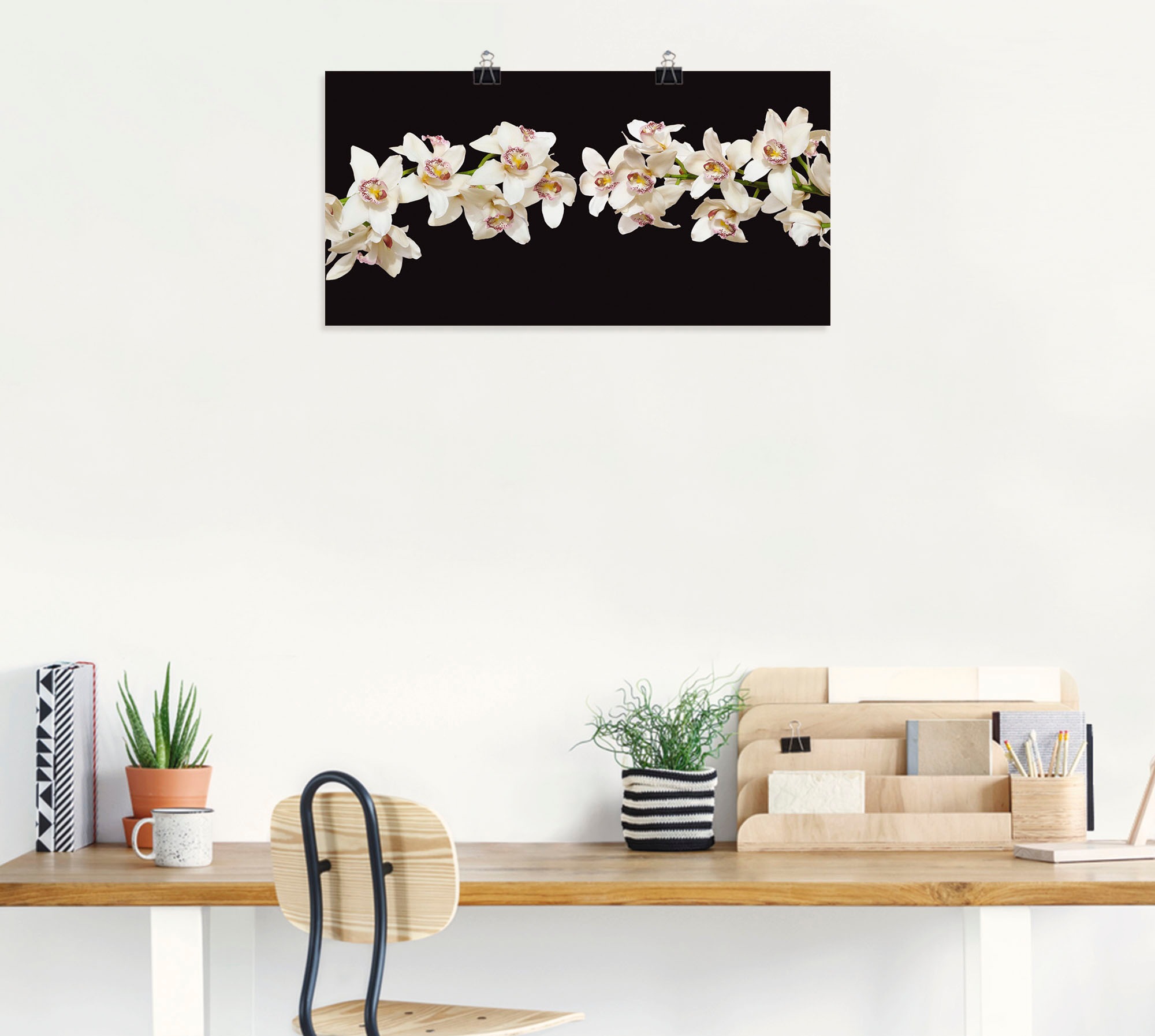 Artland Wandfolie »Weiße Orchideen«, Blumen, (1 St.), selbstklebend
