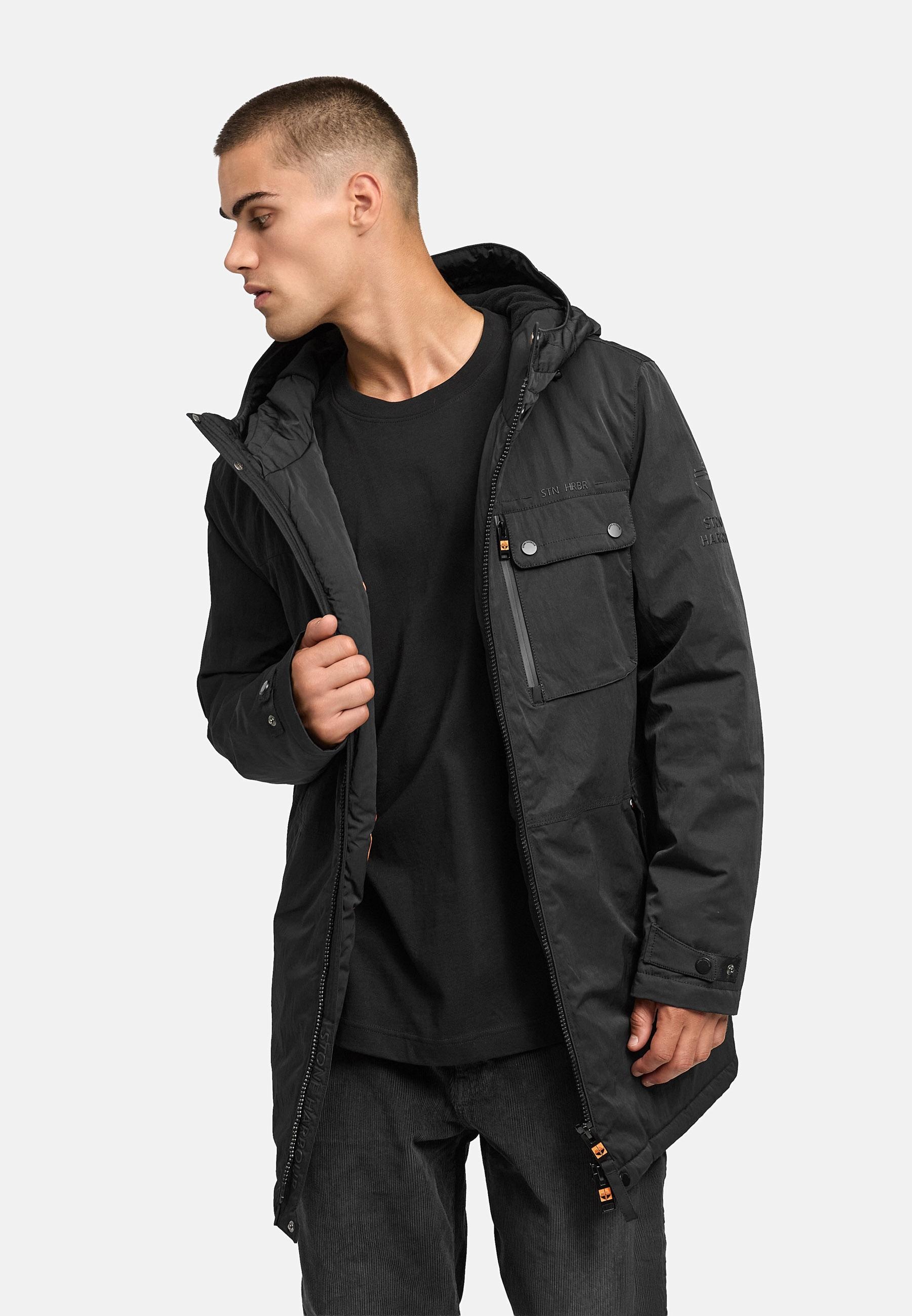 Stone Harbour Wintermantel »Fintaan XX«, Winterparka mit großen Eingrifftaschen und Brusttasche
