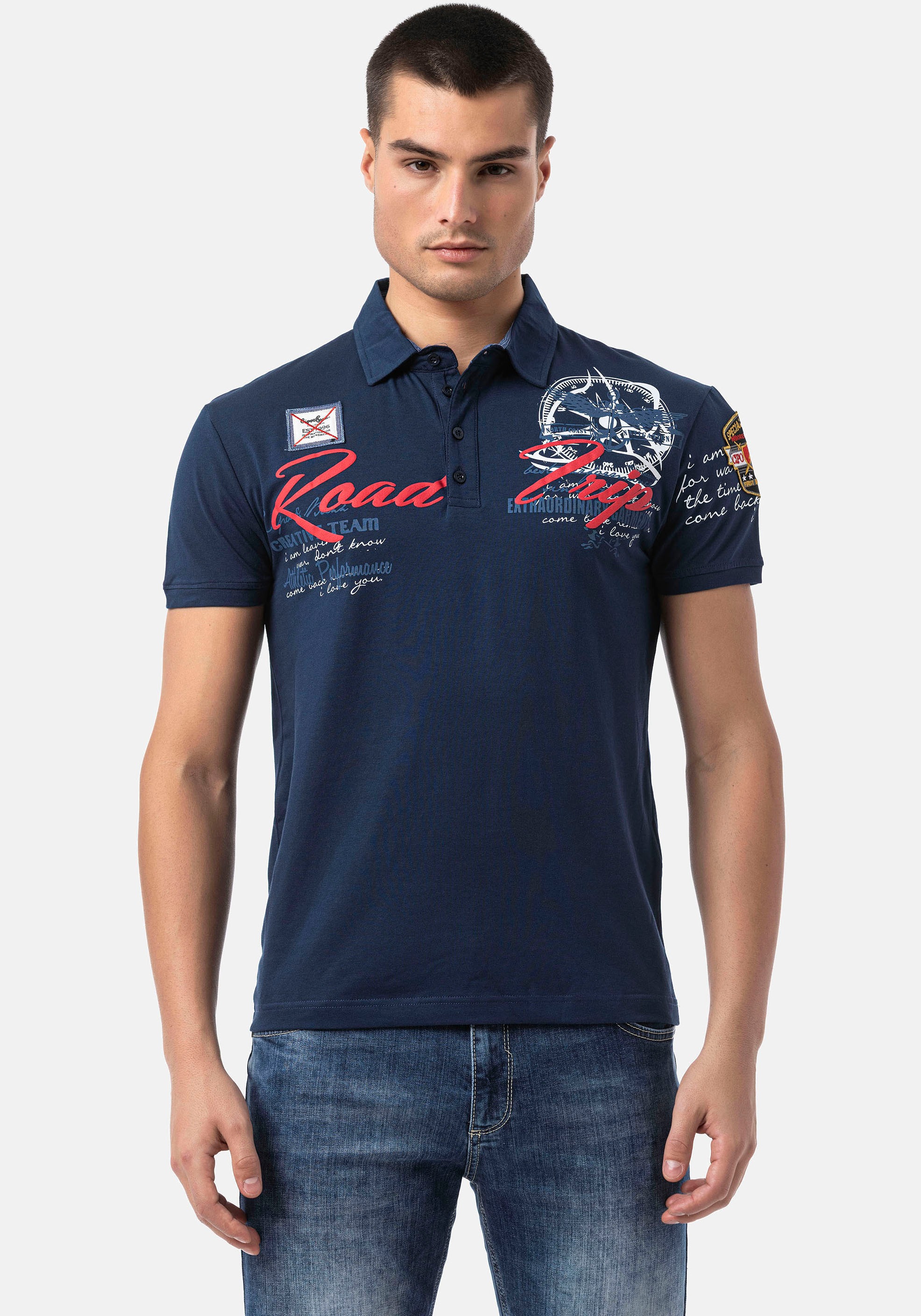 Cipo & Baxx Polo Shirt Navyblue XXL 2