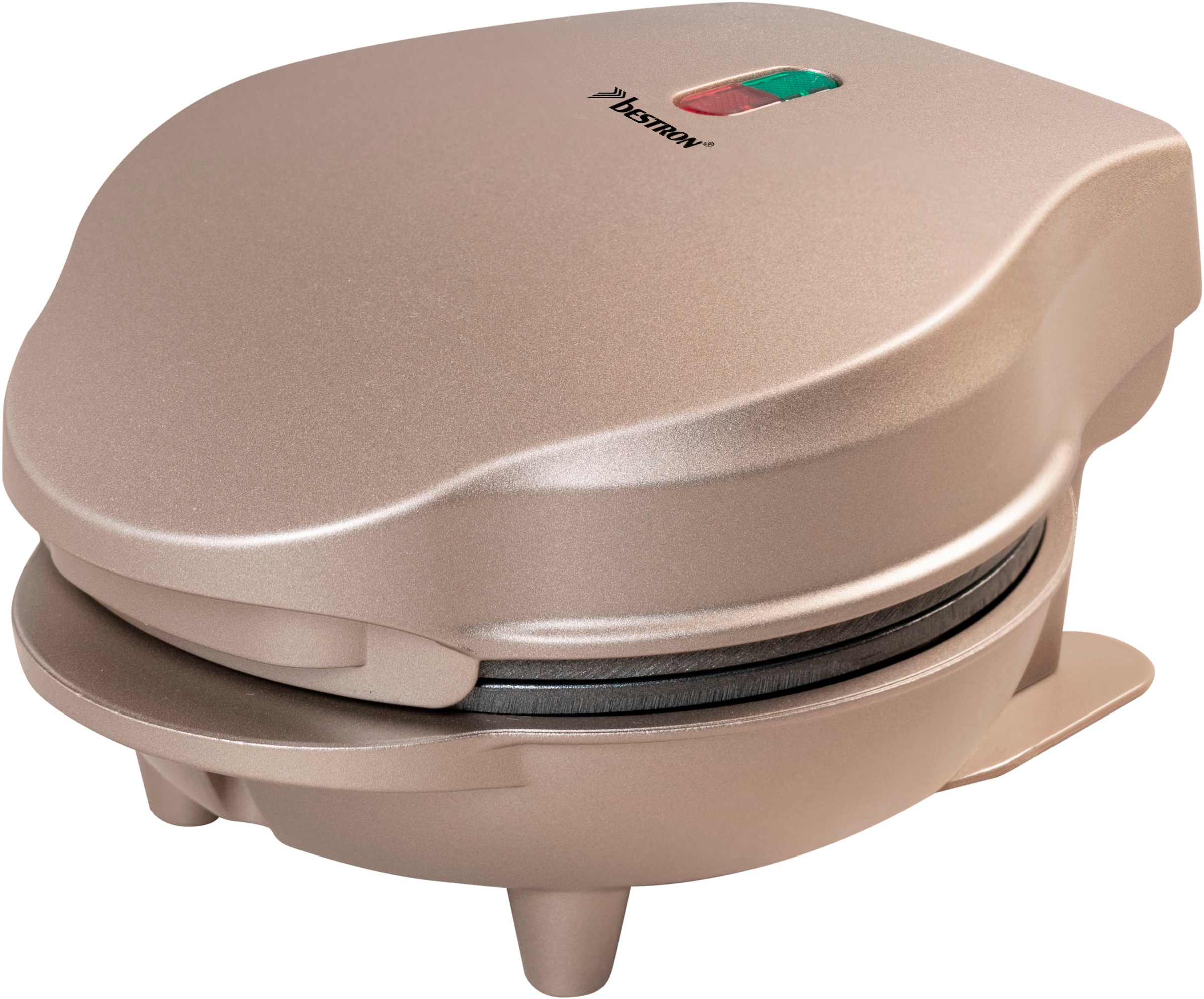 bestron Waffeleisen »AMW500 Mini«, 550 W, für klassische Waffeln, kleiner Waffelmaker mit Antihaftbeschichtung