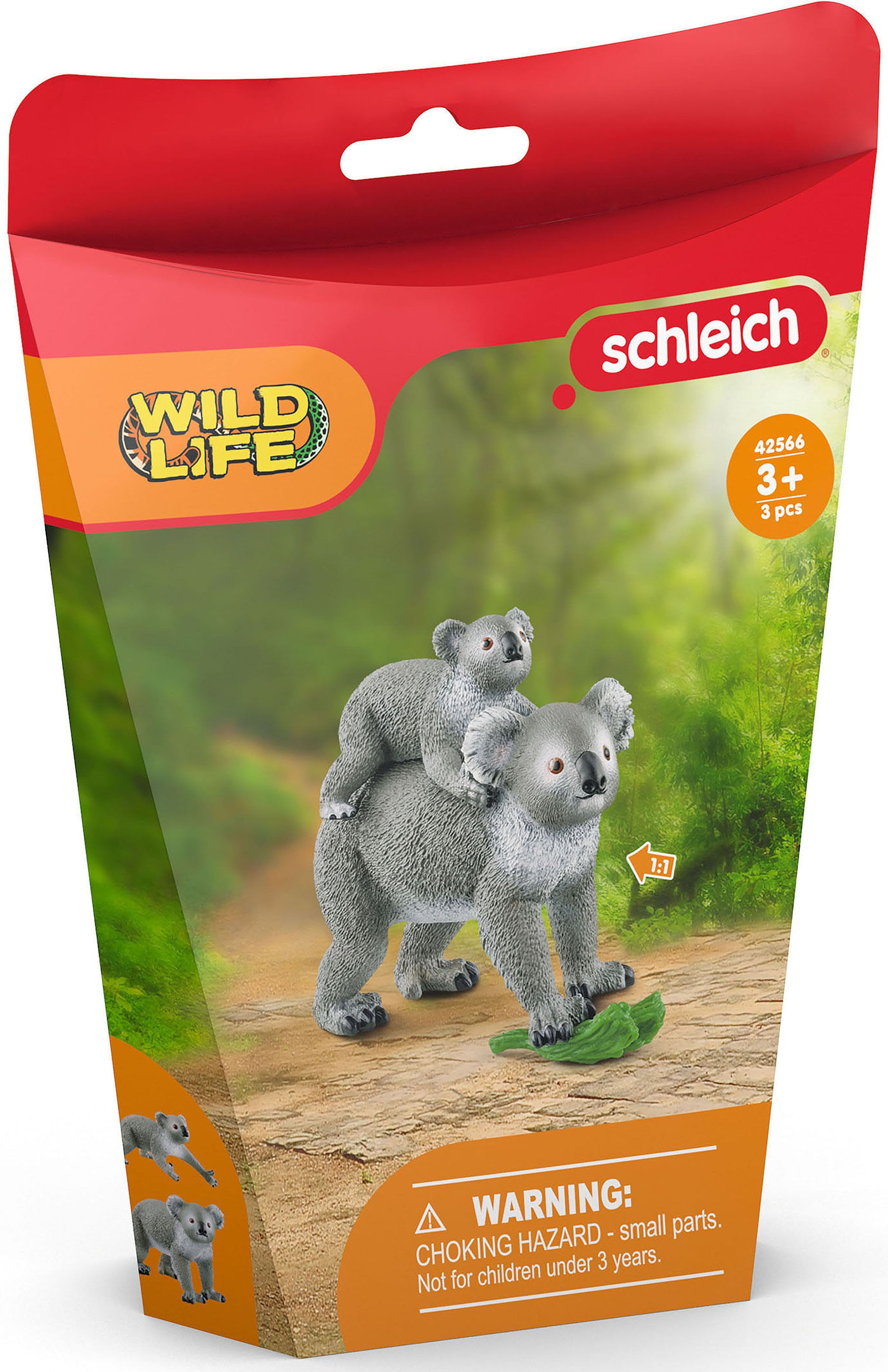 Schleich® Spielfigur »WILD LIFE, Koala Mutter mit Baby (42566)«