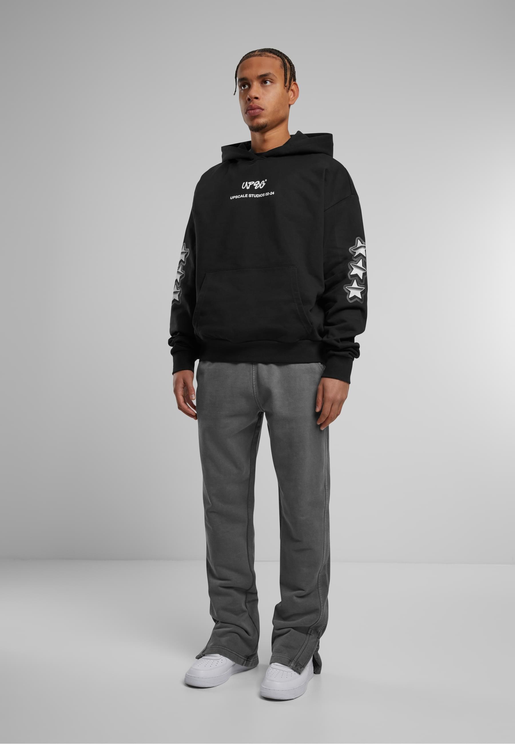 Upscale by Mister Tee Kapuzensweatshirt »Upscale by Mister Tee Peace&Love Ultra Heavy Oversize Hoodie«, (1 tlg.)