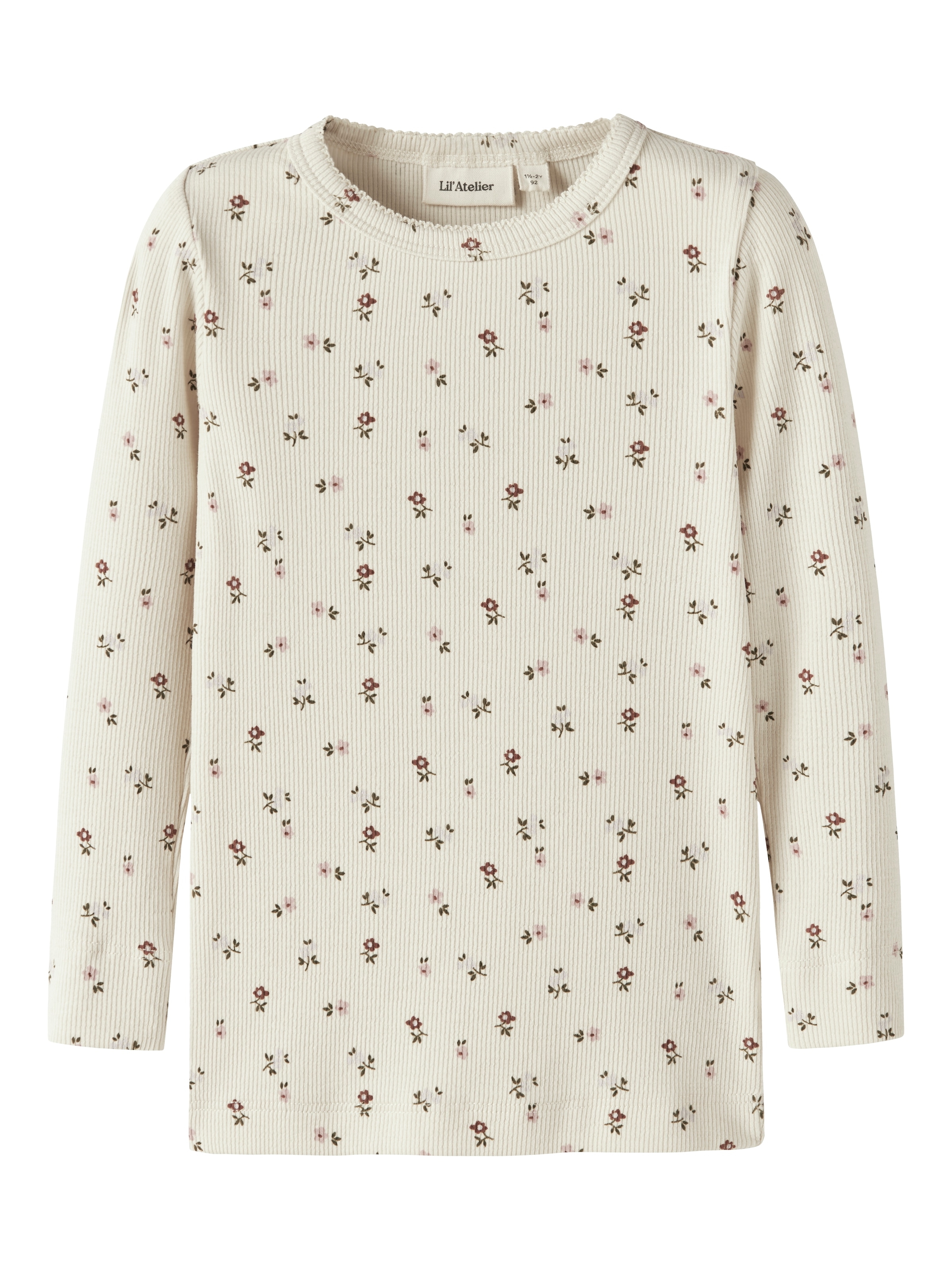 Lil' Atelier Langarmshirt »NMFGAGO LS SLIM TOP LIL NOOS« weiche Jersey Rippqualität