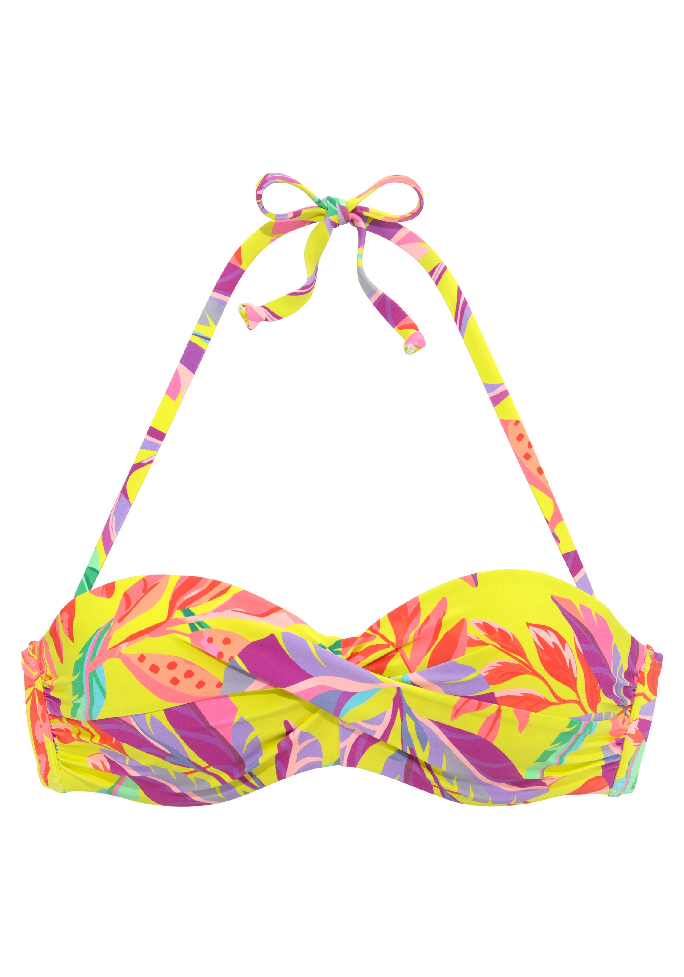 s.Oliver Bügel-Bandeau-Bikini-Top "Mallorca" in Wickeloptik günstig online kaufen