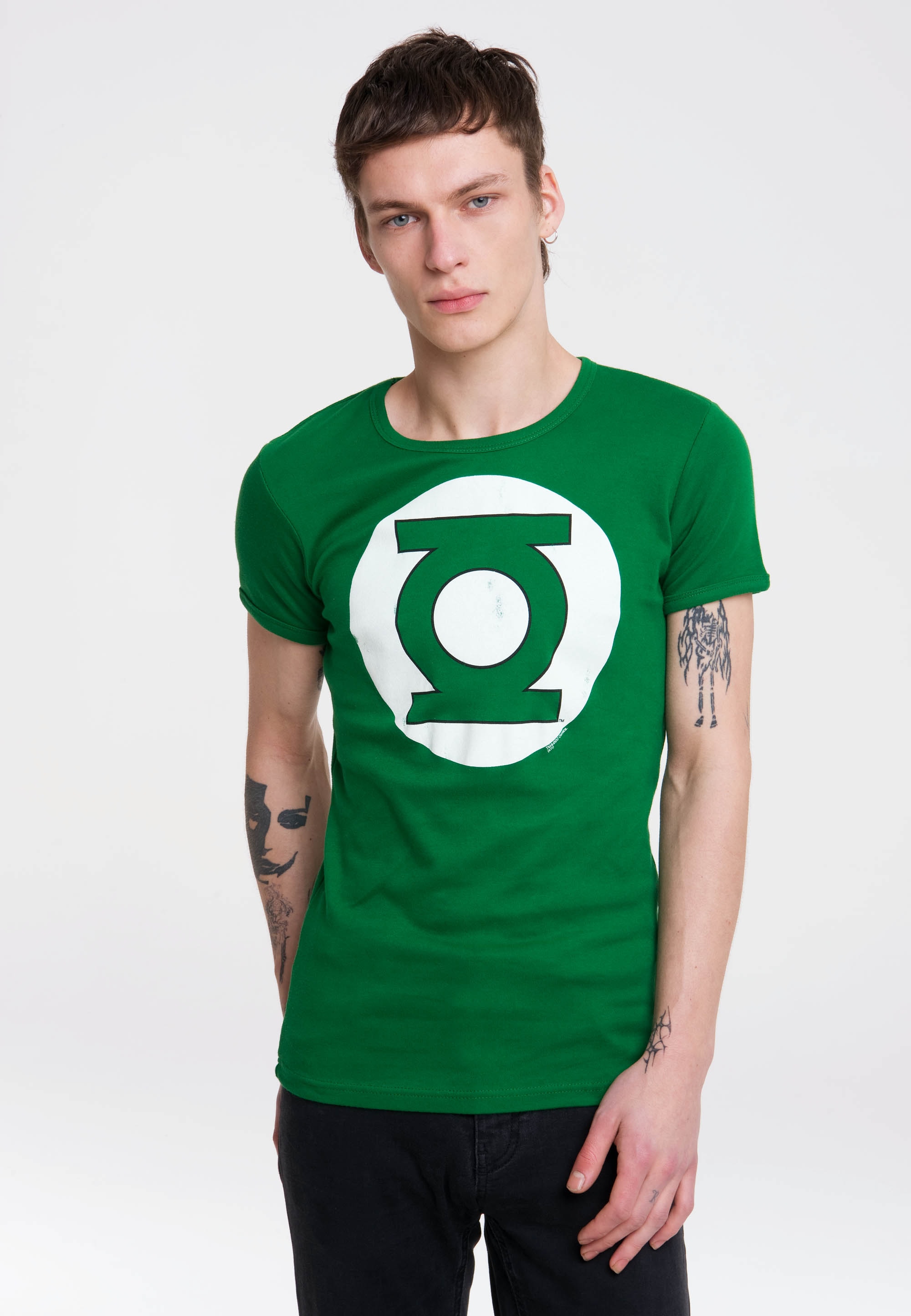 LOGOSHIRT T-Shirt »DC - Green Lantern Logo«, mit Green-Lantern-Logo