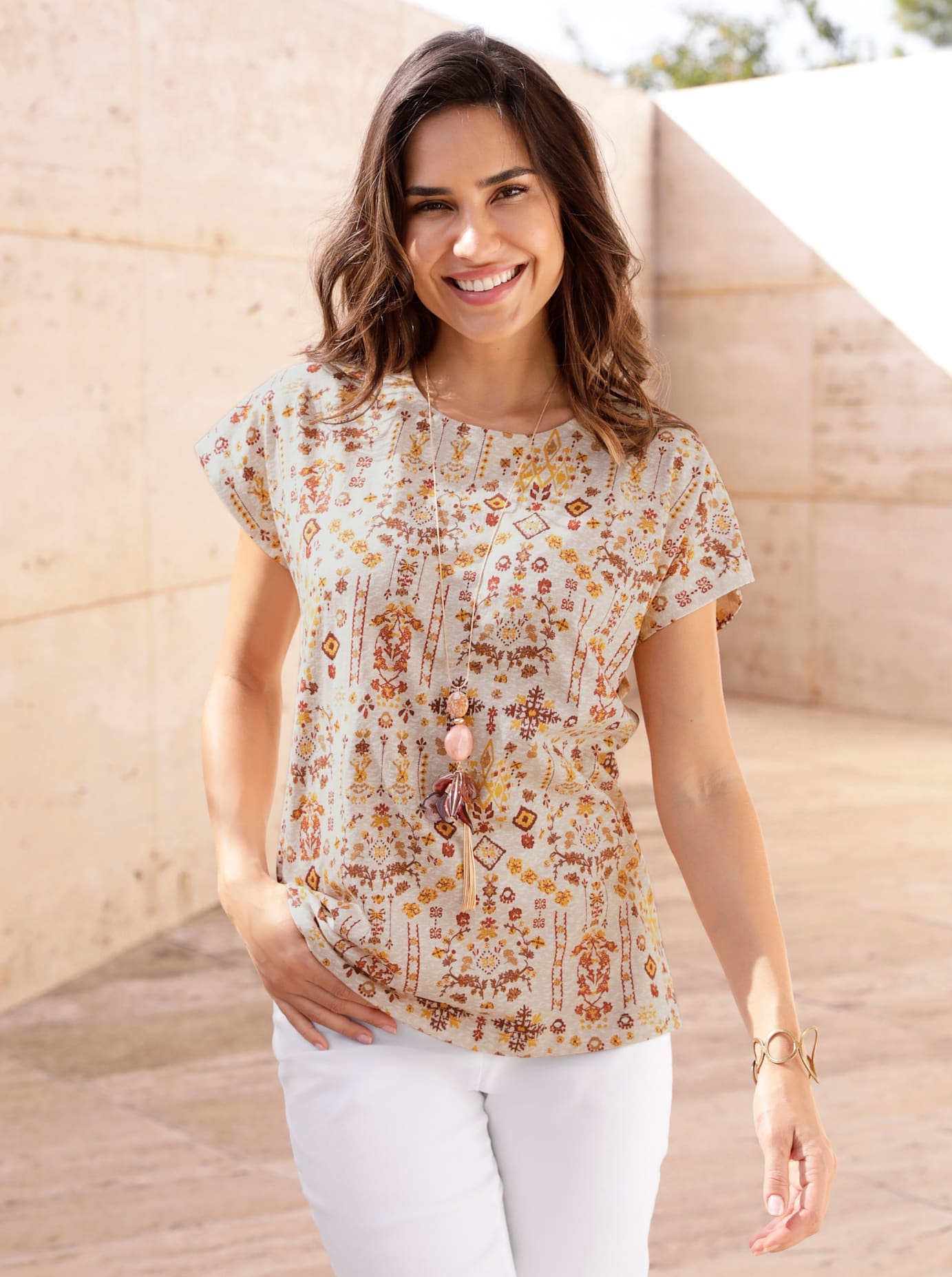Classic Basics Rundhalsshirt "Rundhals-Shirt" 1 Stk. tlg. günstig online kaufen