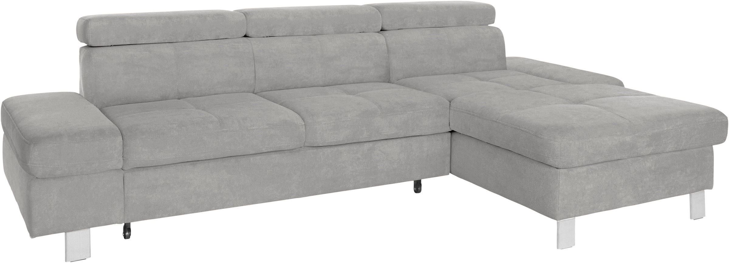 exxpo - sofa fashion Ecksofa »Fiji, hochwertige Detailverarbeitung im Sitz und Rücken, L-Form«, bequem durch Kopf- und Armteilverstellung, wahlweise mit Bettfunktion