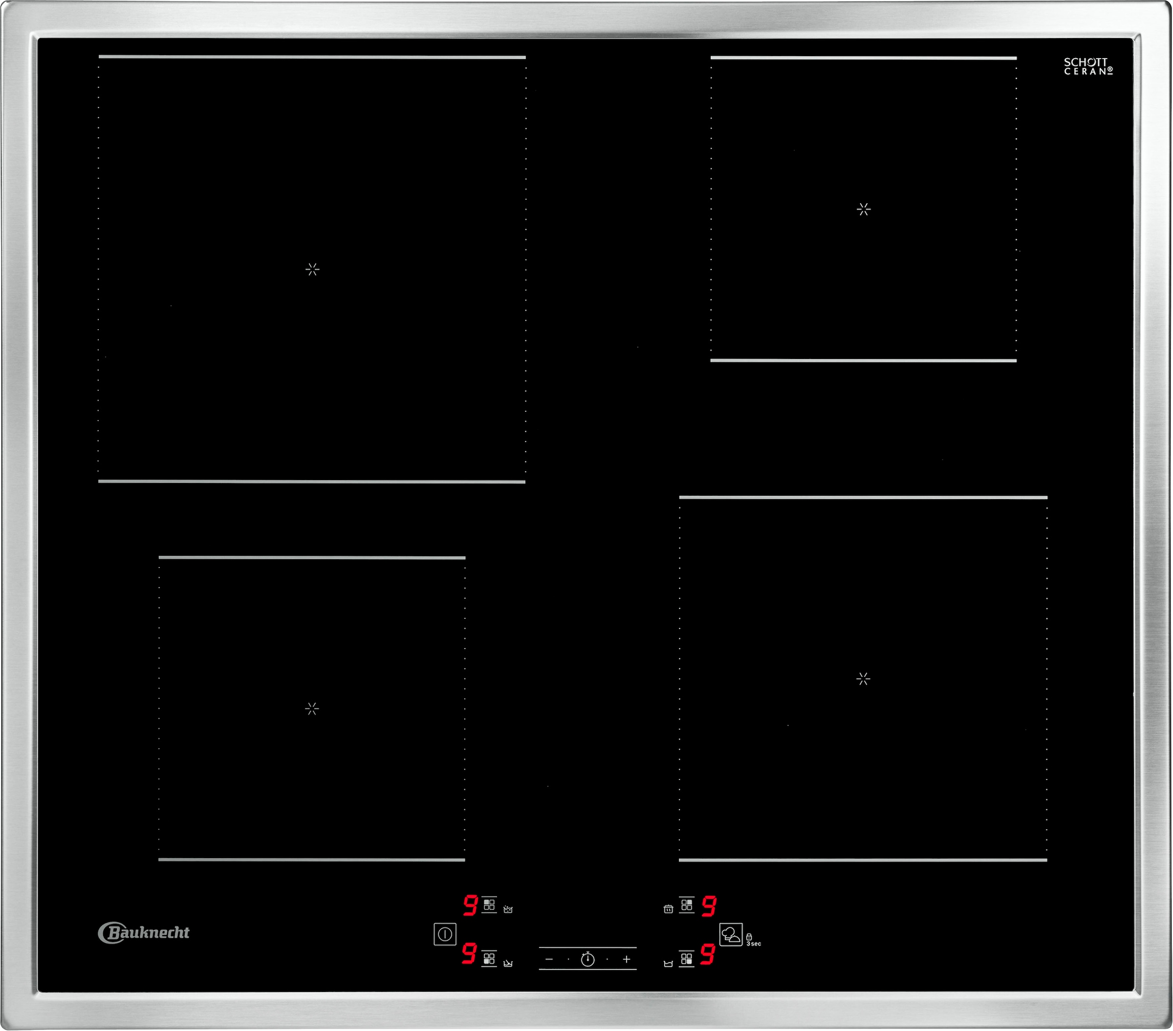 BAUKNECHT Induktions-Kochfeld von SCHOTT CERAN "BQ 2760S FT", BQ 2760S FT