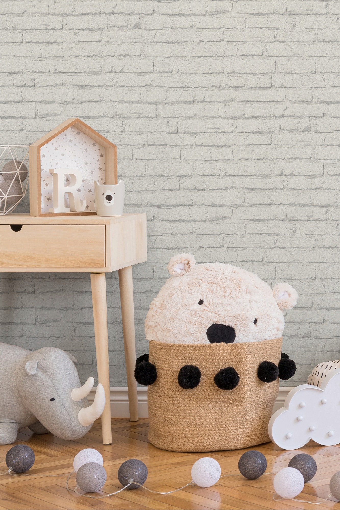 A.S. Création Vliestapete »Boys & Girls 6 in Backstein Optik«, gemustert-Motiv-abstrakt, Tapete Stein Tapeten Wohnzimmer Schlafzimmer Küche Flur Design Optik