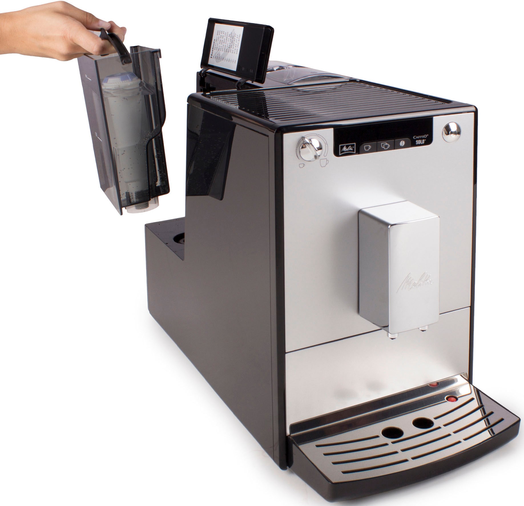 Melitta Kaffeevollautomat »Solo® E950-203, silber/schwarz«, breit | für BAUR Espresso, nur & Café crème 20cm Perfekt
