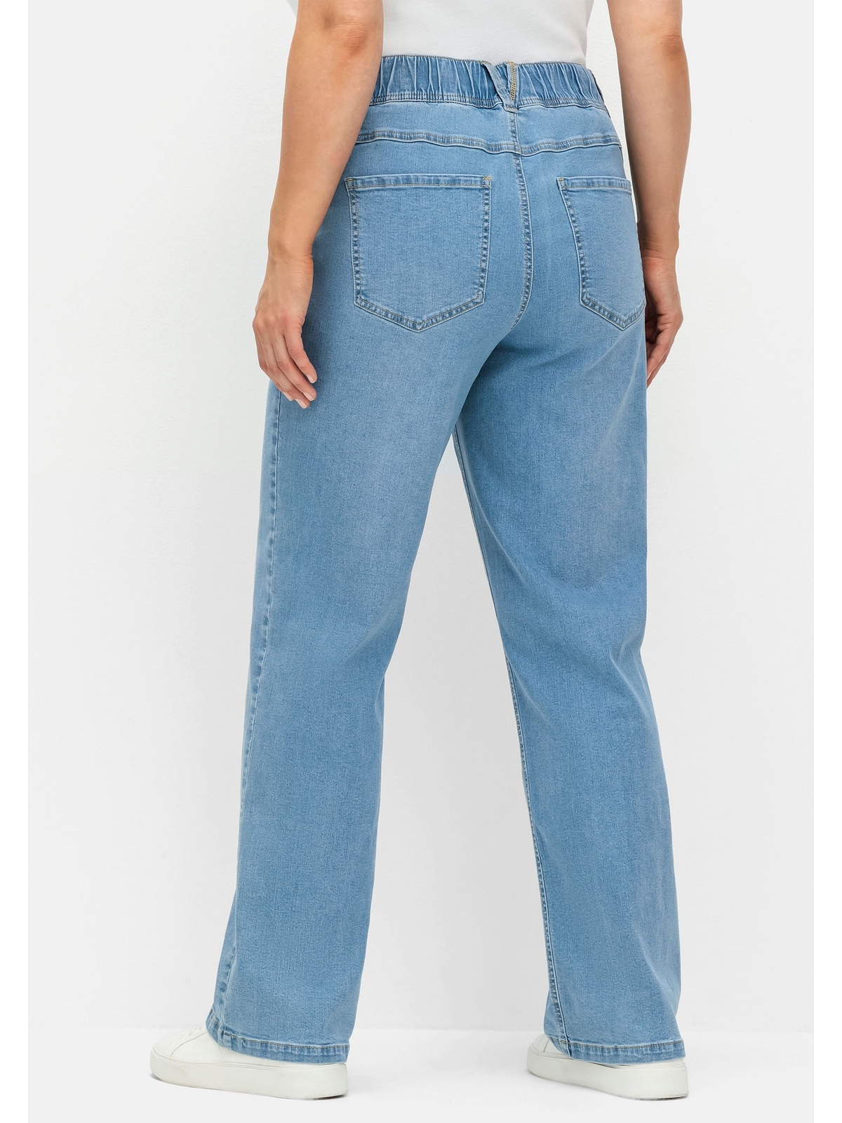 Sheego Stretch-Jeans »Große Größen«, im Curvy-Schnitt ELLA, mit Teilgummibund
