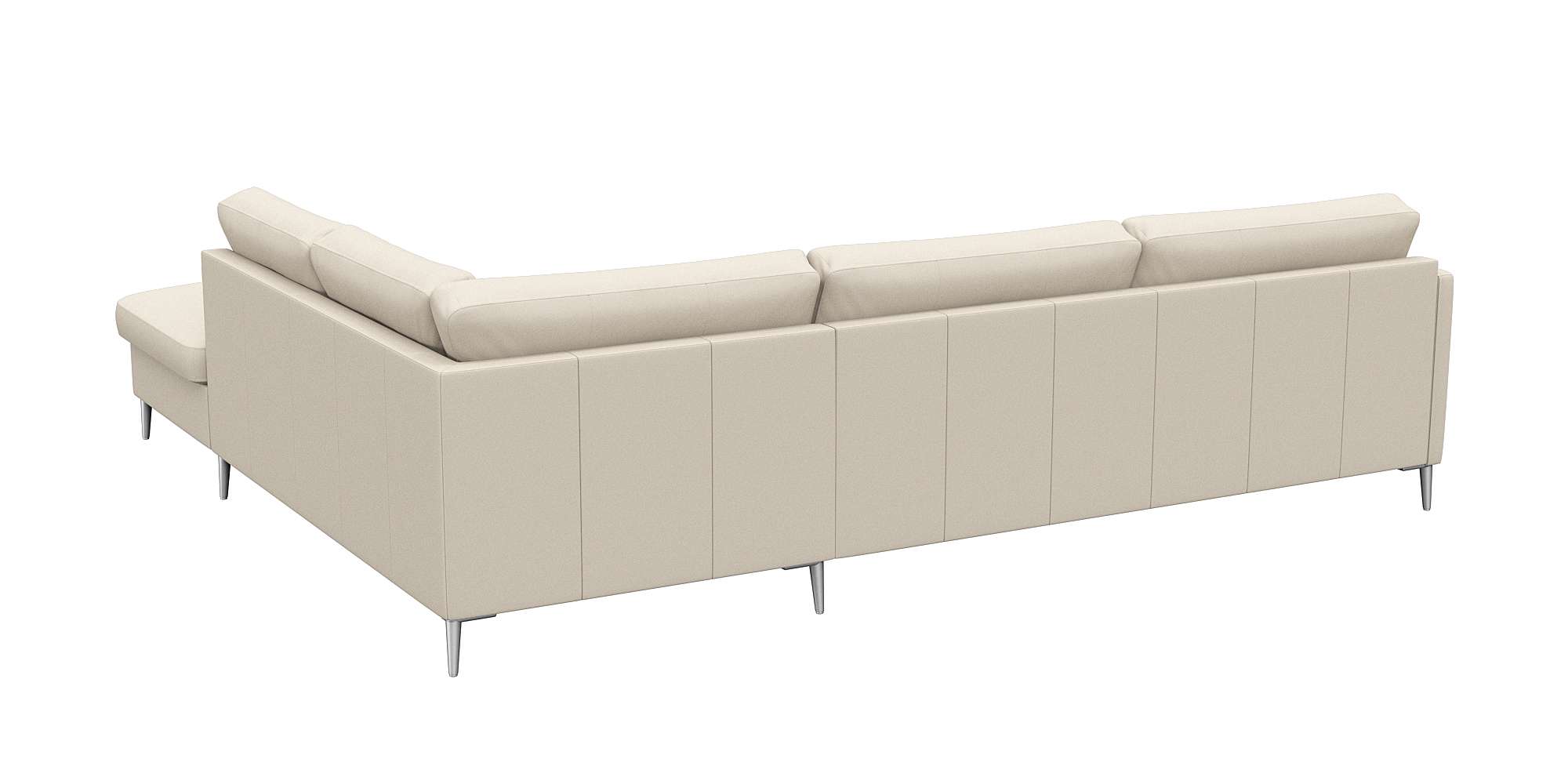 Thumbnail - FLEXLUX Ecksofa "Fiore, L-Form, bequem und komfortabel durch hochwertigem Sitzaufbau", schmale Armlehnen, Kaltschaum, Fü...