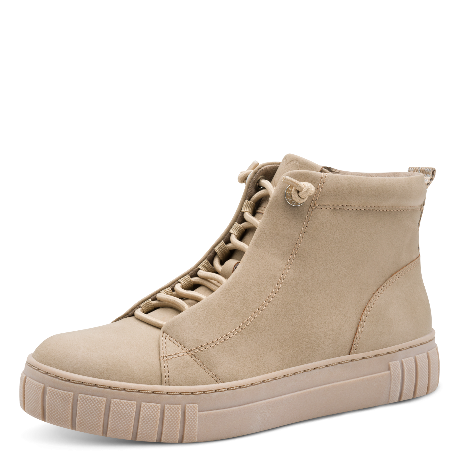 MARCO TOZZI Slip-On Sneaker Plateau, Boots, Slip On mit elastischem Schnürsenkeln