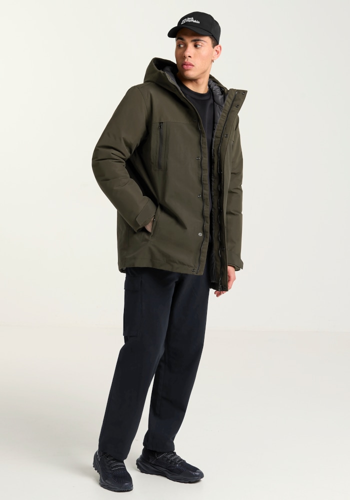 Jack Wolfskin Winterjacke »GLACIER SHIELD JKT M« mit Kapuze wasserdicht, winddicht, atmungsaktiv