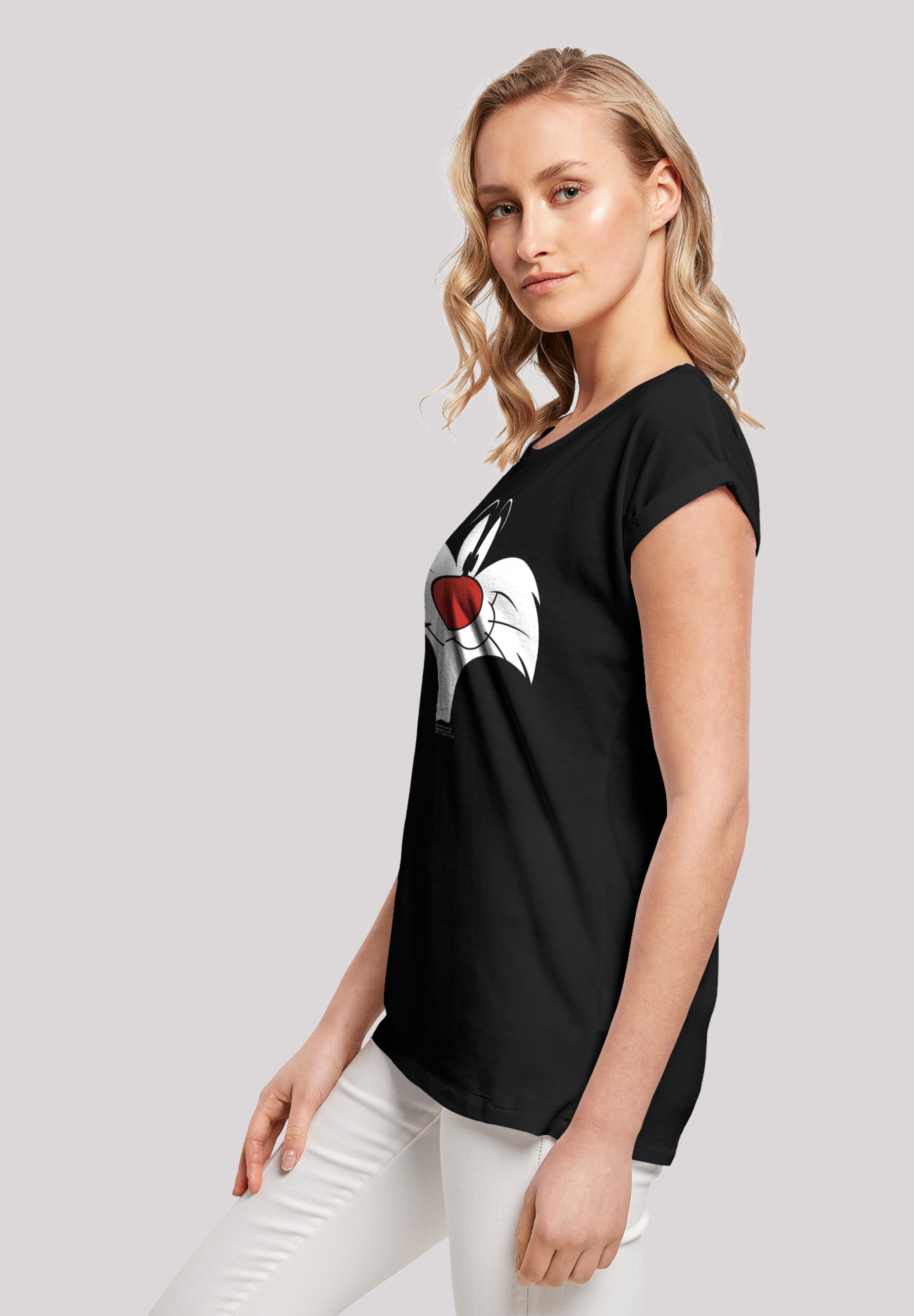 F4NT4STIC T-Shirt »Looney Tunes Sylvester Big Face«, Print