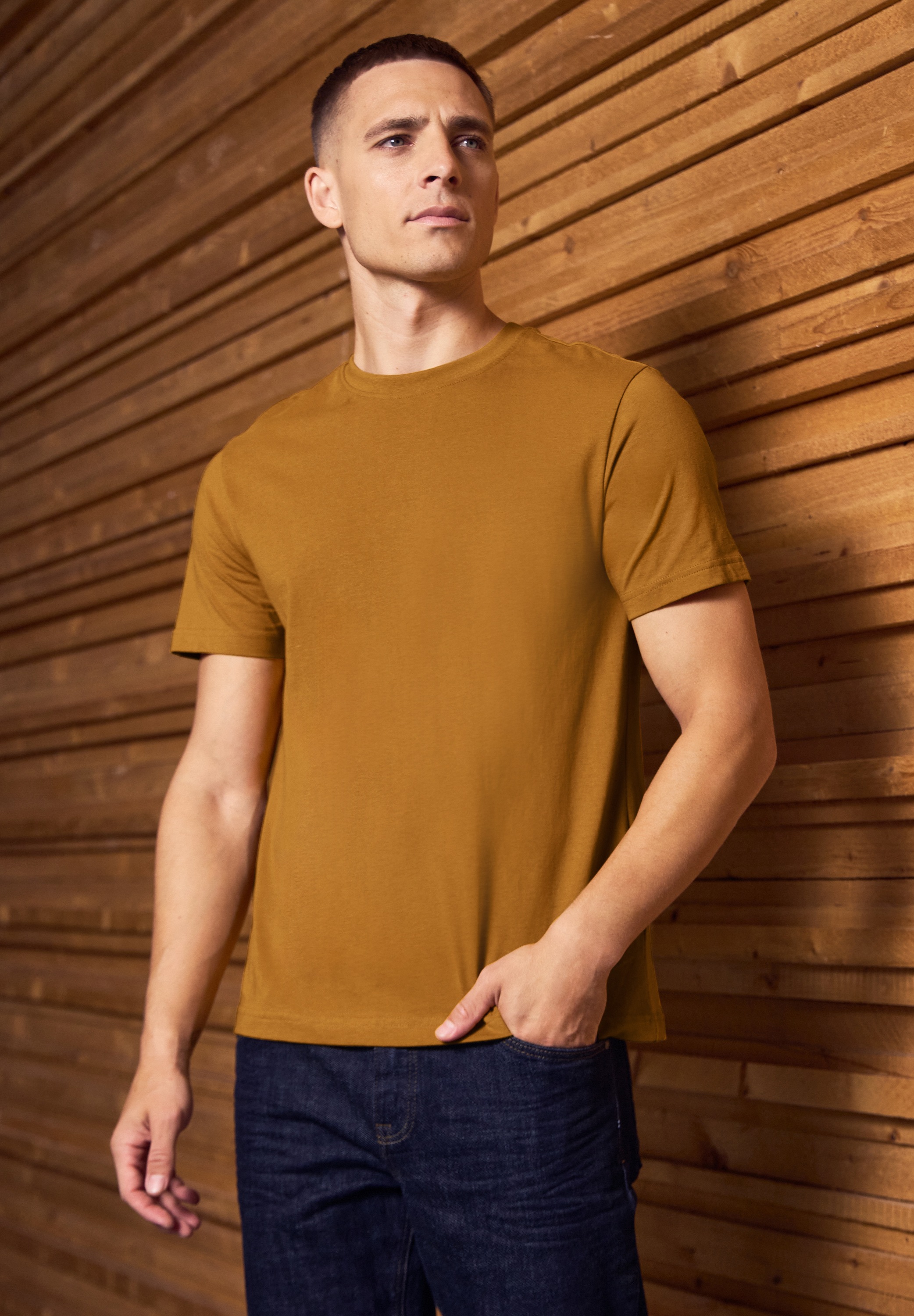 STREET ONE MEN T-Shirt aus reiner Baumwolle günstig online kaufen