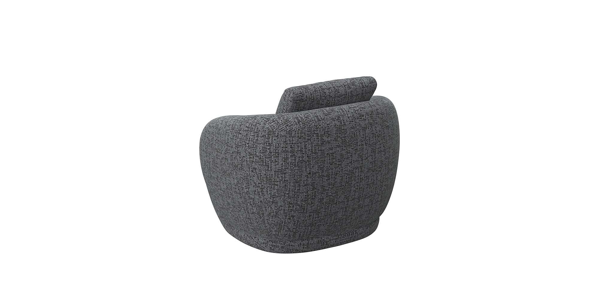 FLEXLUX Sessel »Torino, rund, drehbar, Einzelsofa, Polstersessel,«, Modernes, organisches Sessel-Design, Kaltschaum, Wellenunterfederung