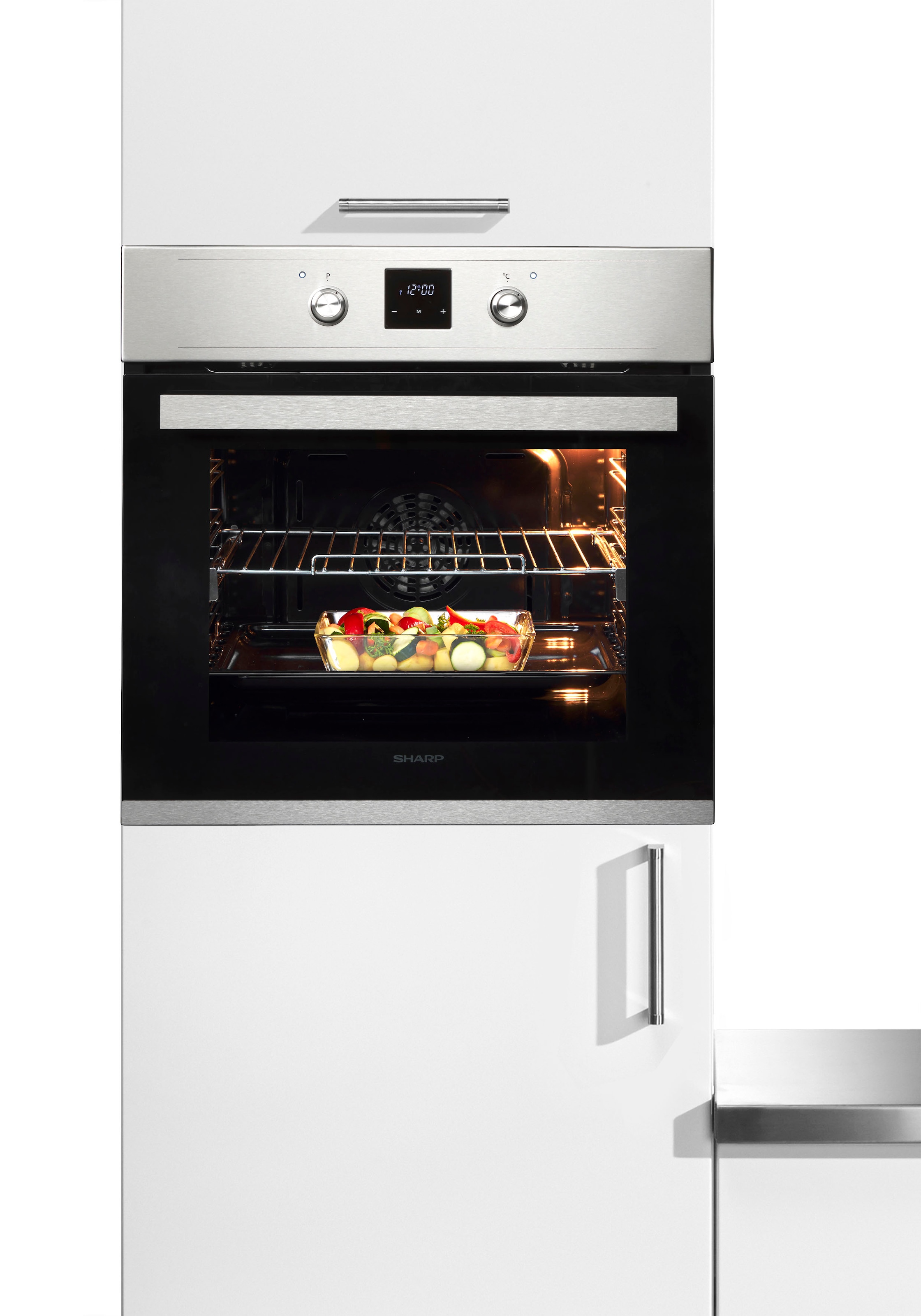 Sharp Einbaubackofen  »K-60D19IM1-EU«, mit Vollauszug