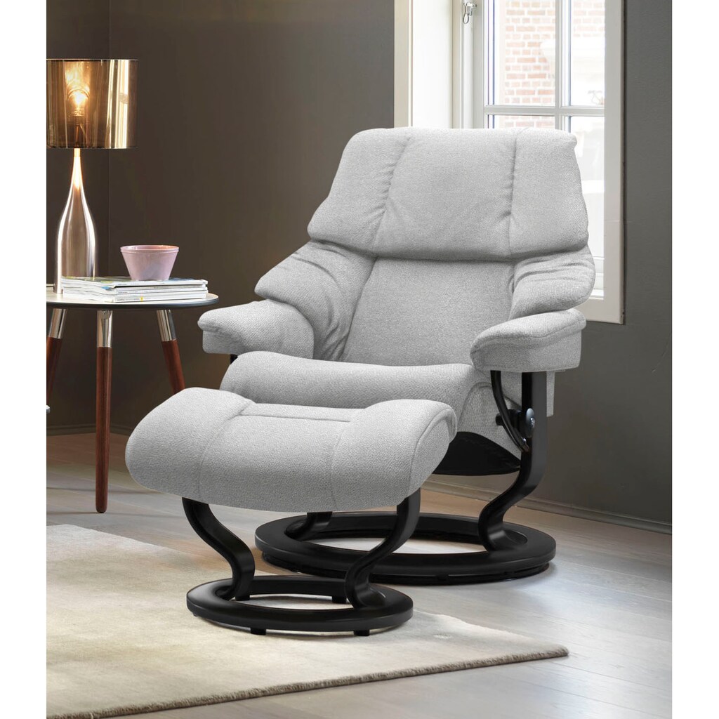 Stressless® Relaxsessel-Set »Reno«, mit Hocker, mit Classic Base, Größe S, M & L, Gestell Schwarz