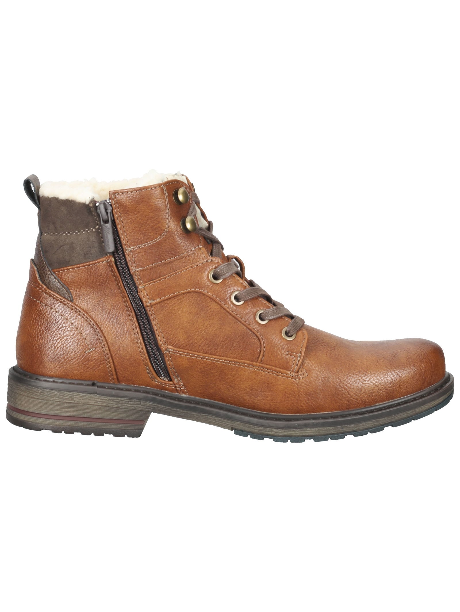 Mustang Shoes Schnürstiefelette »Mustang Shoes Stiefelette Lederimitat«