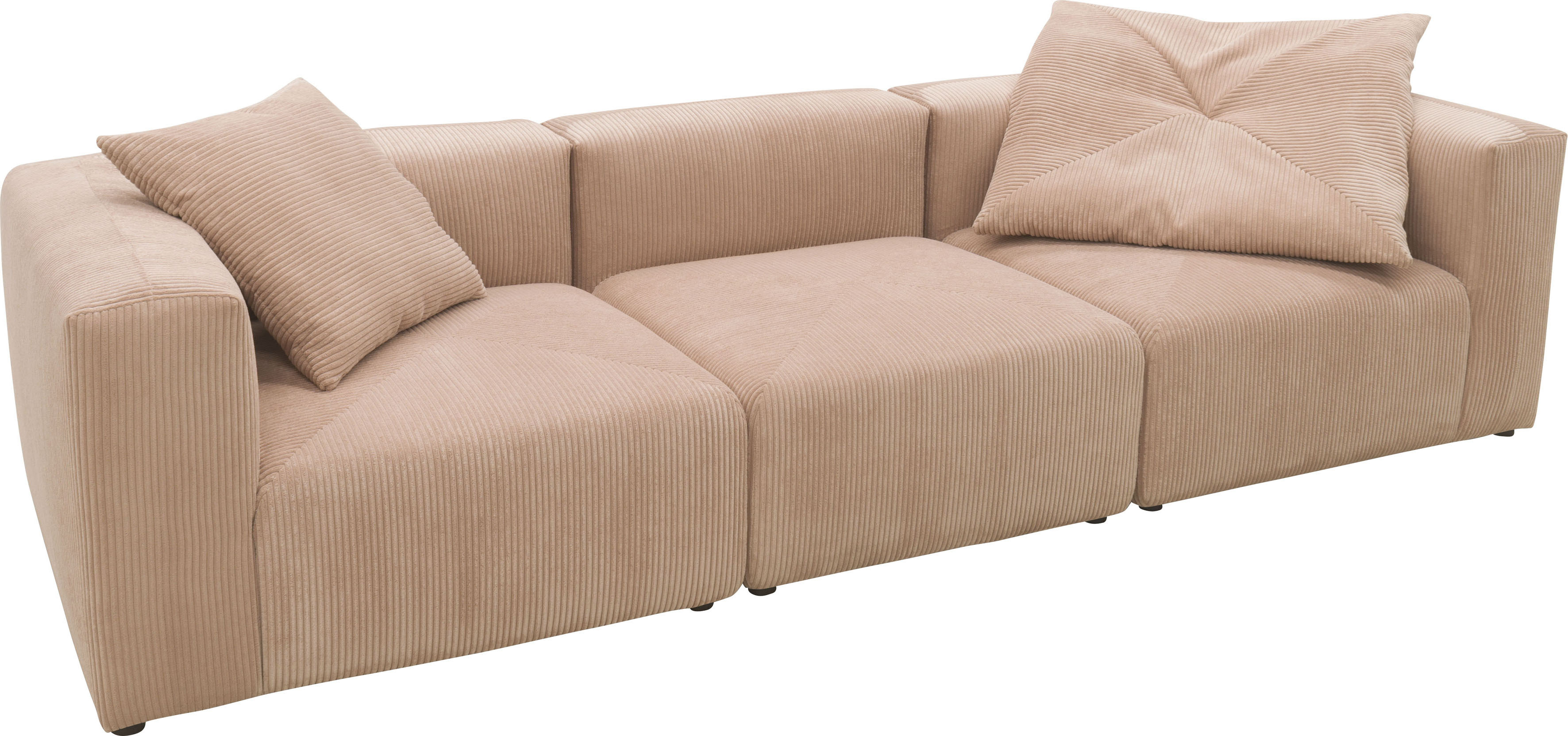 Thumbnail - Home affaire Big-Sofa "Gerrid" Cord-Bezug, bestehend aus Modulen: 2 Eck- und ein Mittelelement