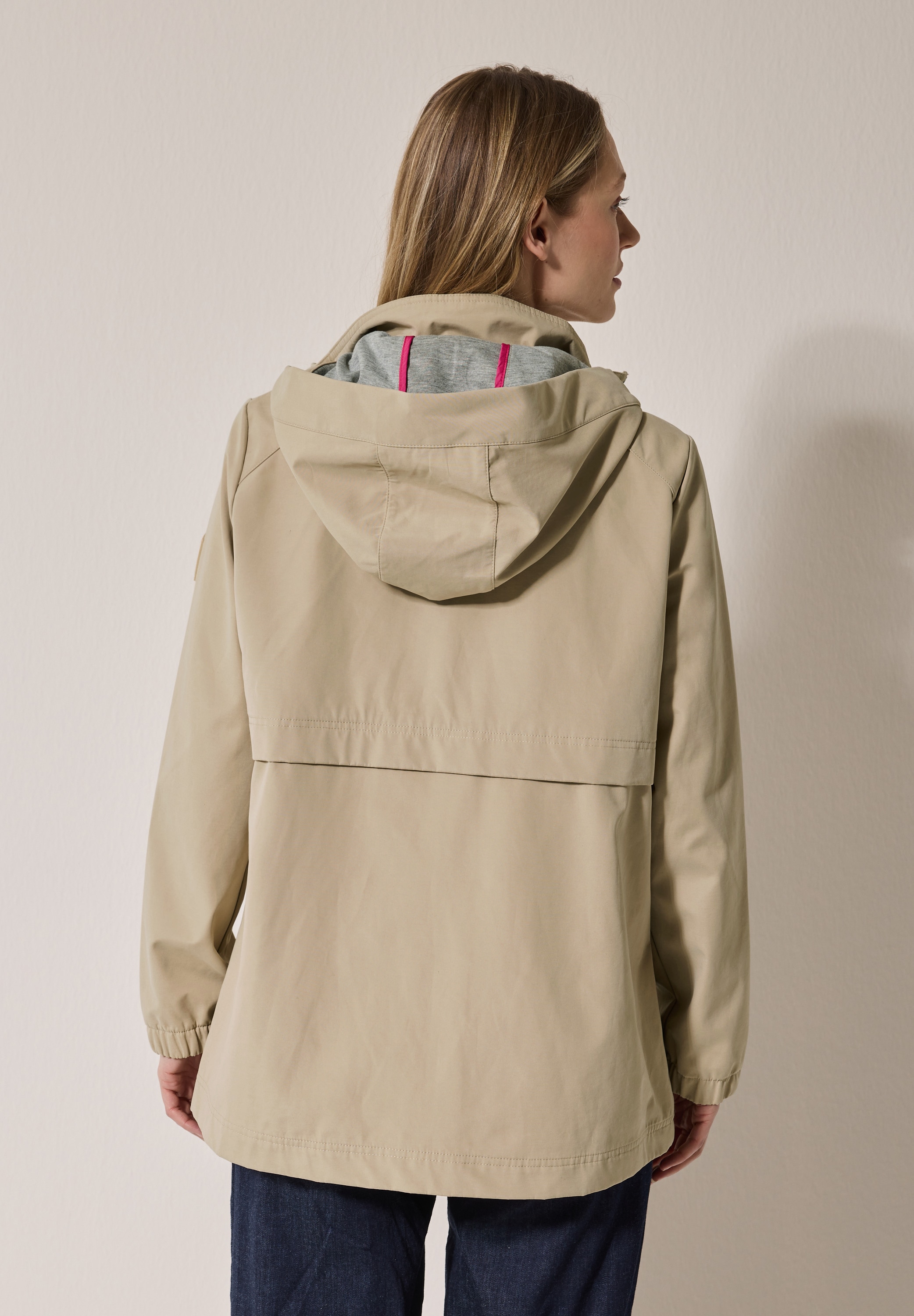 Cecil Outdoorjacke, mit Kapuze, aus softem Materialmix