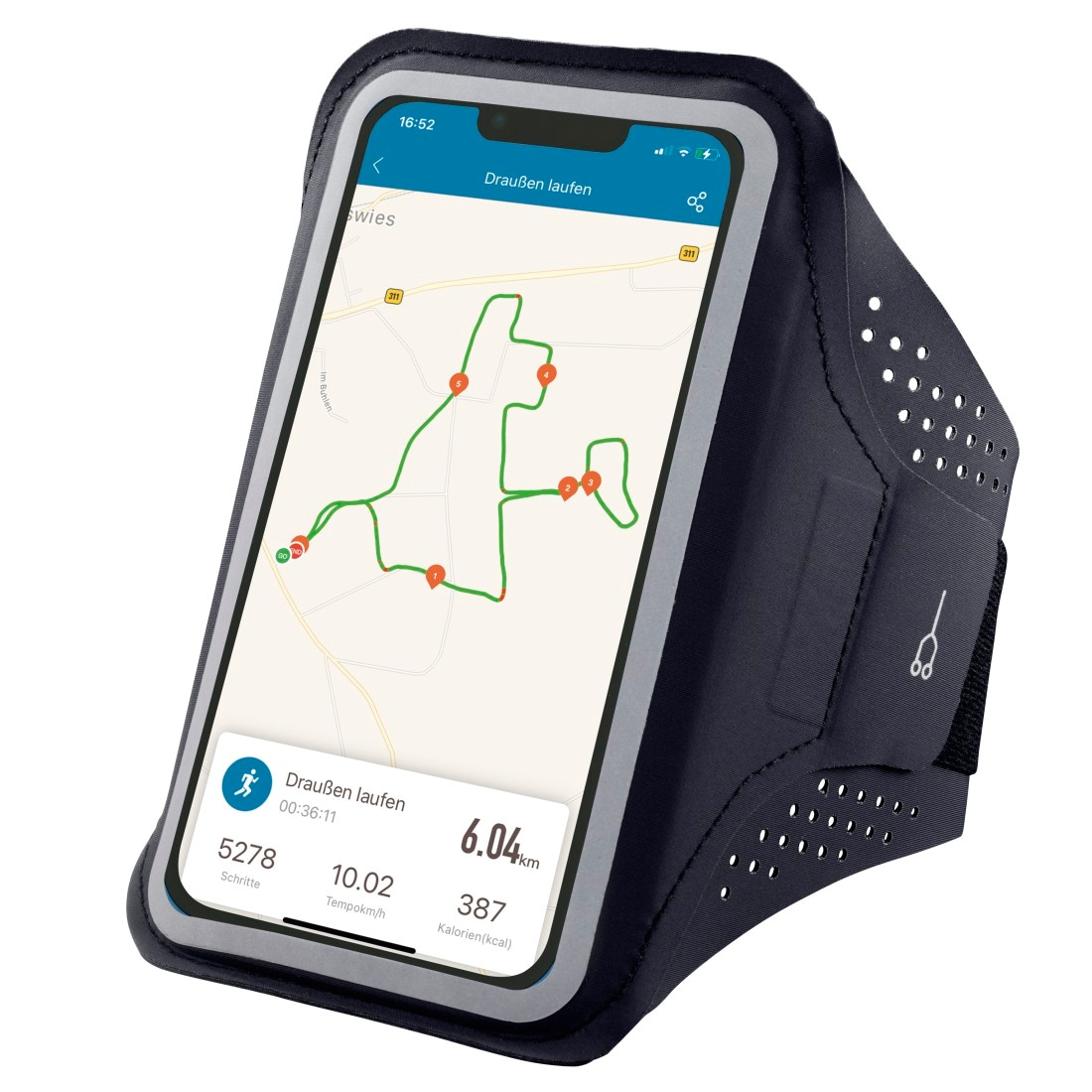 Hama Smartphone-Hülle »Sportarmband "Finest Sports" für Smartphones, Größe XXL«, 12,7 cm (5 Zoll)