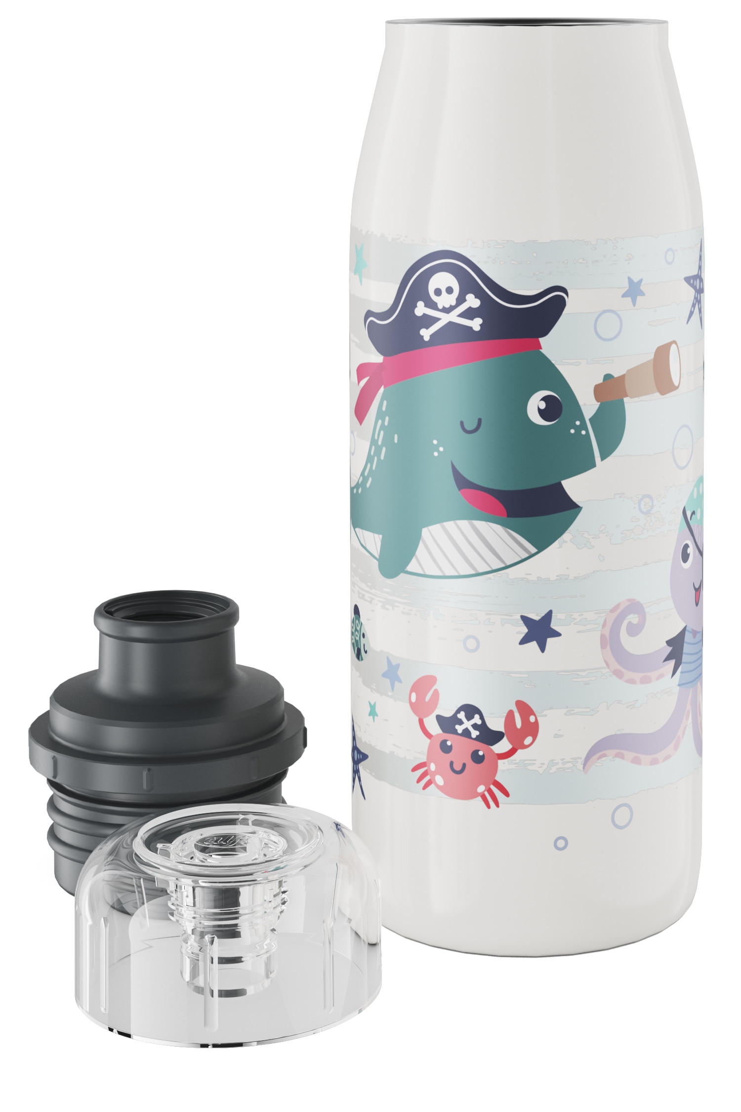 Alfi Isolierflasche »KIDS ISO BOTTLE,  Edelstahlkörper, spülmaschinenfest« 12h heiß & 24h kalt, Trinköffnung mit konsistentem Trinkfluss