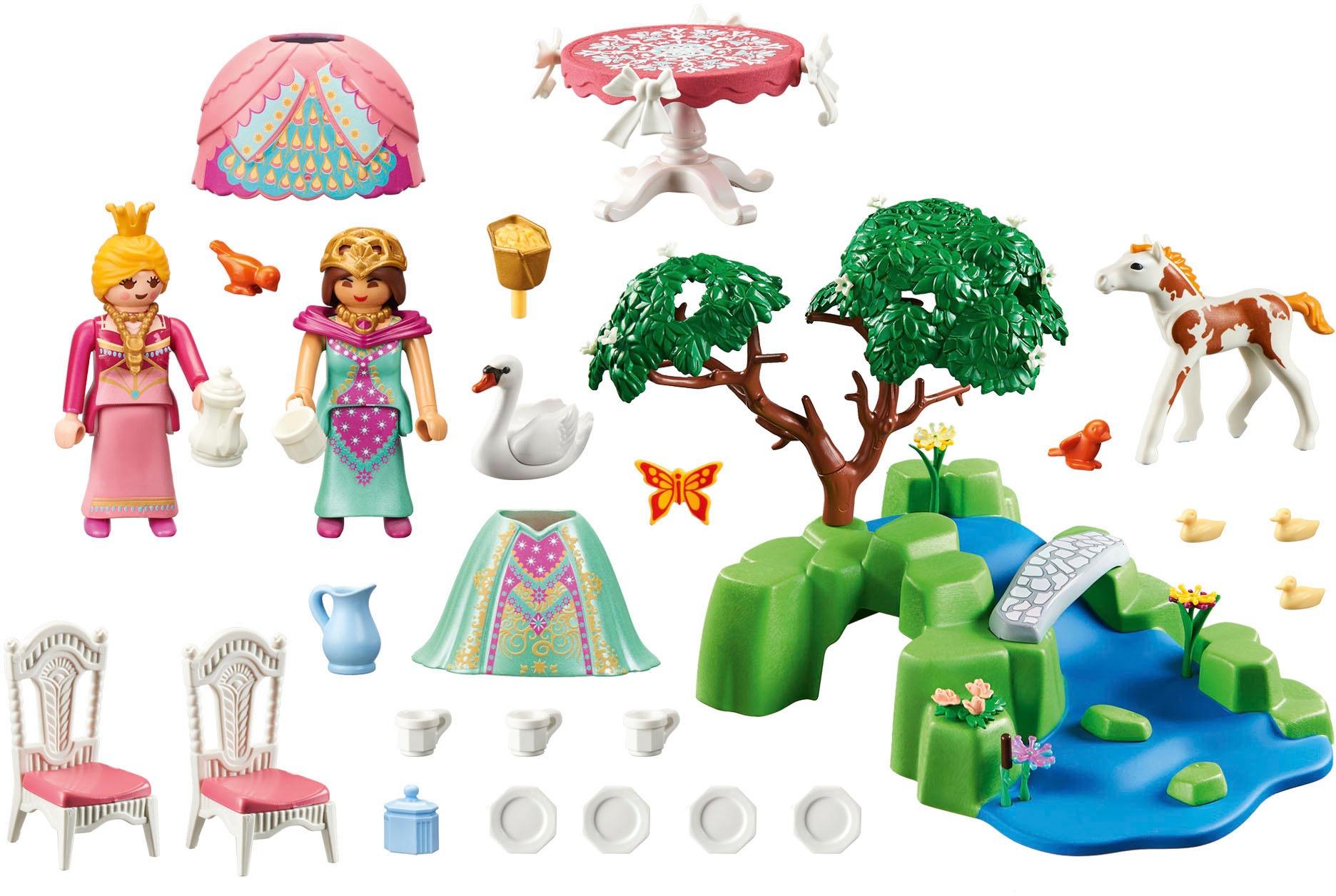 Playmobil® Konstruktions-Spielset »Prinzessinnen-Picknick mit Fohlen (70961), Princess«, (74 St.), Made in Germany