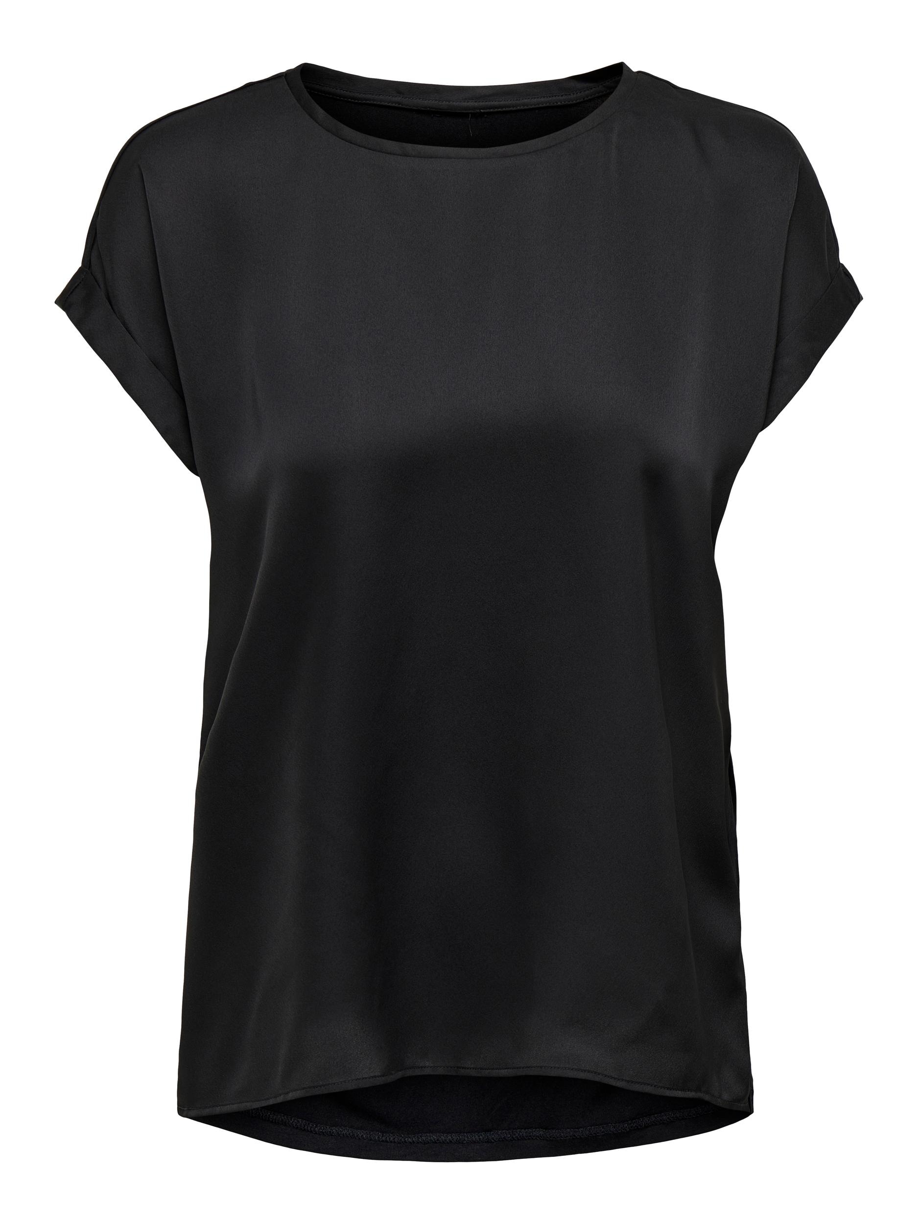 ONLY Kurzarmshirt "ONLLIEKE S/S SATIN MIX TOP WVN NOOS" günstig online kaufen