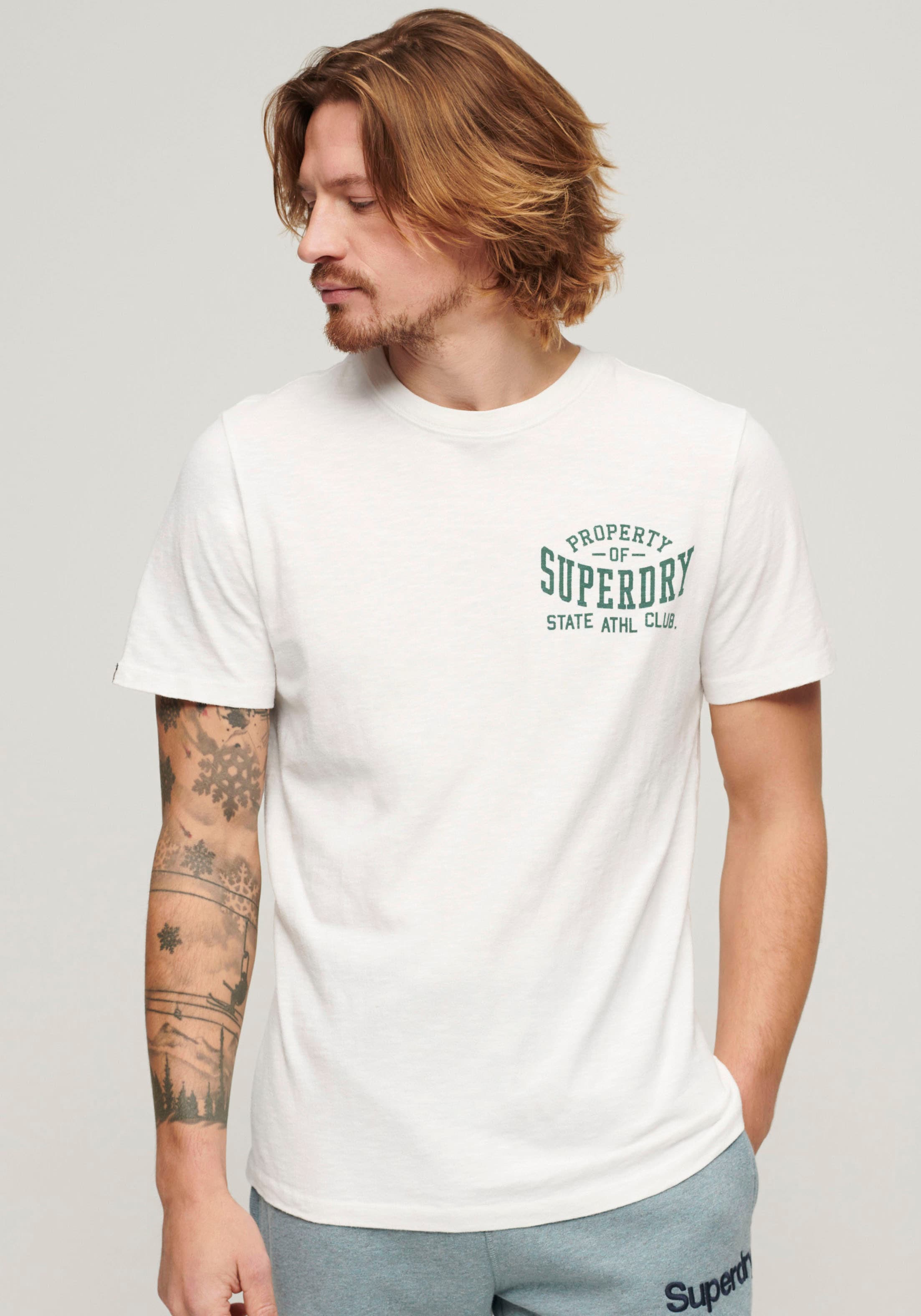 Superdry T-Shirt "ATHLETIC COLLEGE GRAPHIC TEE" günstig online kaufen