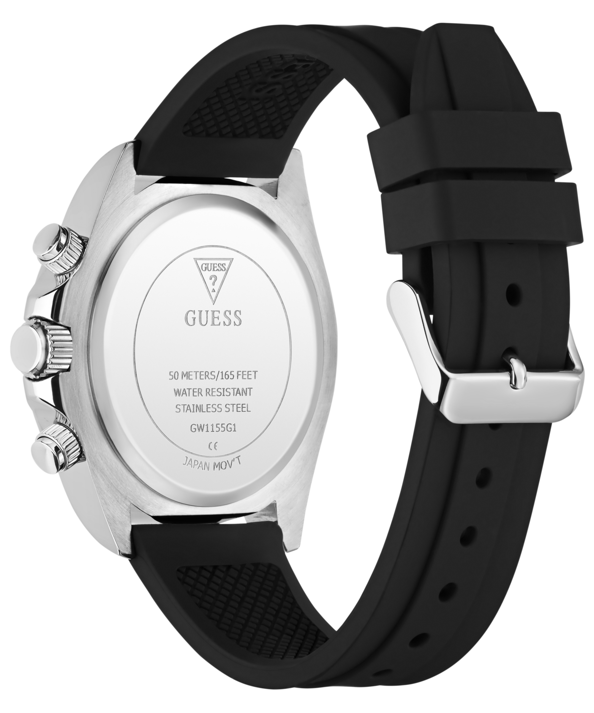 Guess Chronograph »ARTHUR« Quarzuhr, Armbanduhr, Herrenuhr, Silikonarmband, analog, Tag