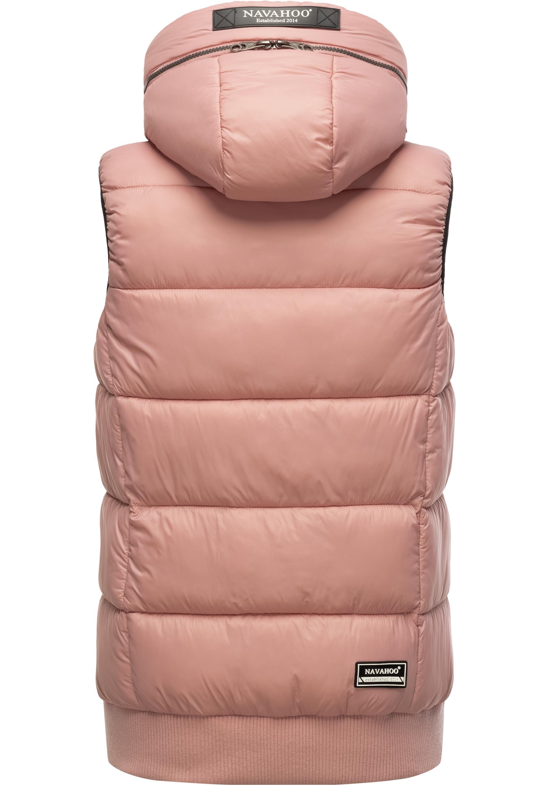 Navahoo Steppweste »Kassidy«, stylische ärmellose Damen Weste mit Kapuze