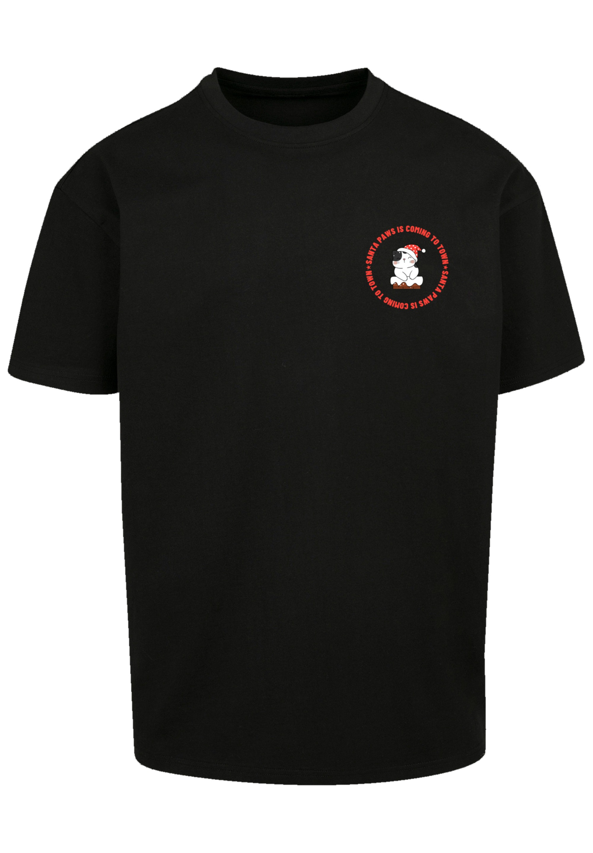 Paws Cat | Premium Qualität, BAUR Christmas T-Shirt bestellen »Sansta F4NT4STIC ▷ -Musik, Band Rock Breast«,
