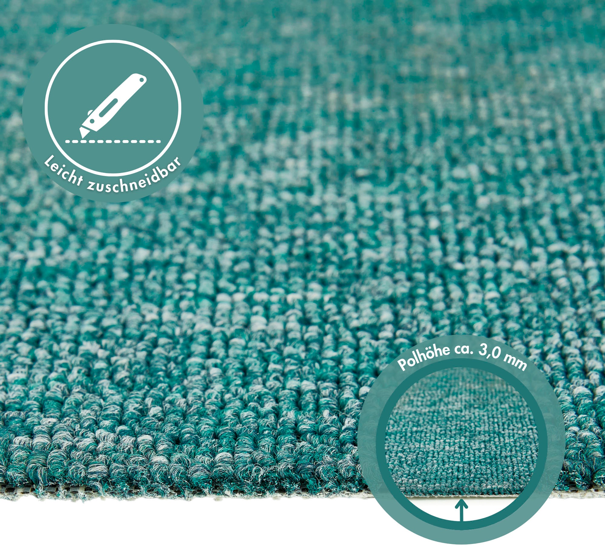 ANDIAMO Rambo Fine Loop Carpet Green 500x400cm 3