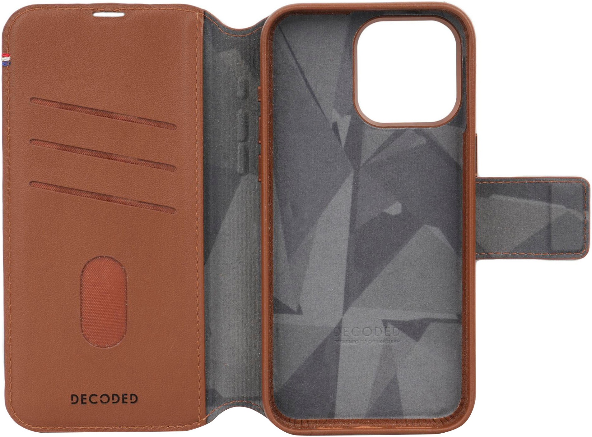 DECODED Smartphone-Hülle »Leather Detachable Wallet für iPhone 15 Pro«, iPhone 15 Pro, 15,5 cm (6,1 Zoll)