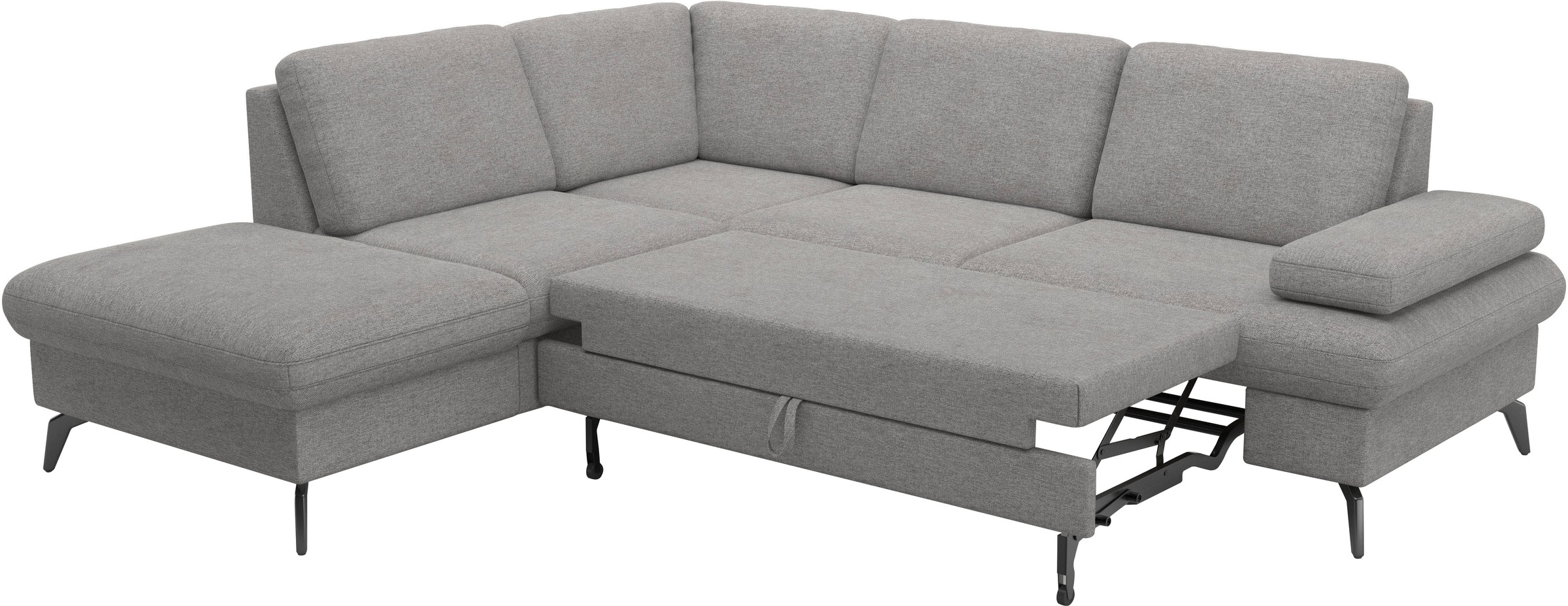 sit&more Ecksofa »Morris Jubi L-Form«, inkl. Armteilfunktion und 1 Zierkissen, wahlweise mit Bettfunktion